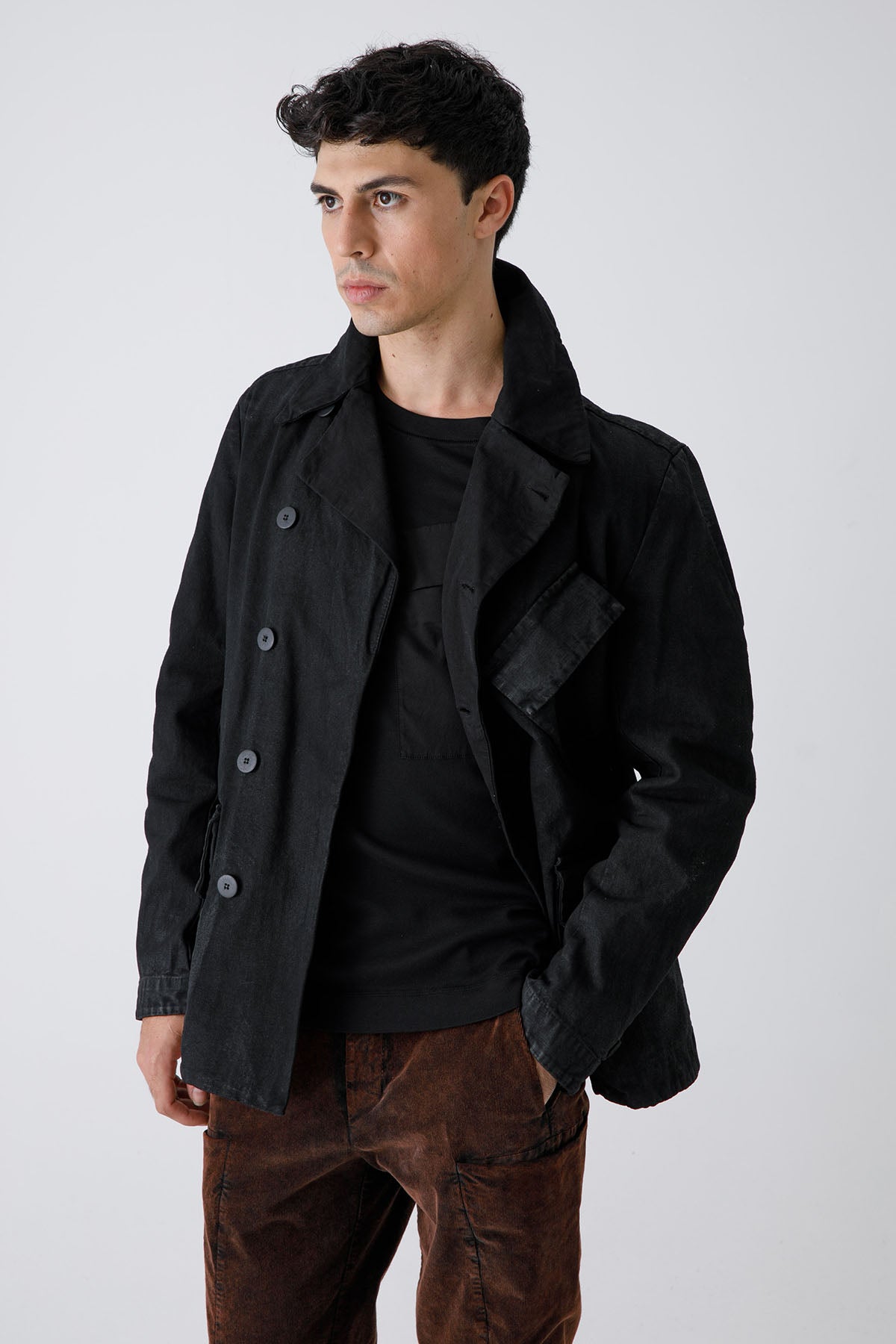 Transit Mumlu Cep Detaylı Kruvaze Ceket-Libas Trendy Fashion Store