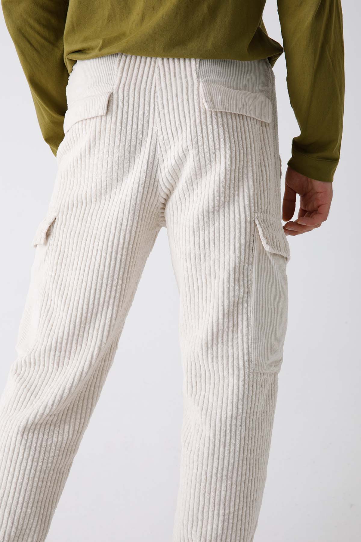 Transit Havuç Kesim Fitilli Kadife Kargo Pantolon-Libas Trendy Fashion Store