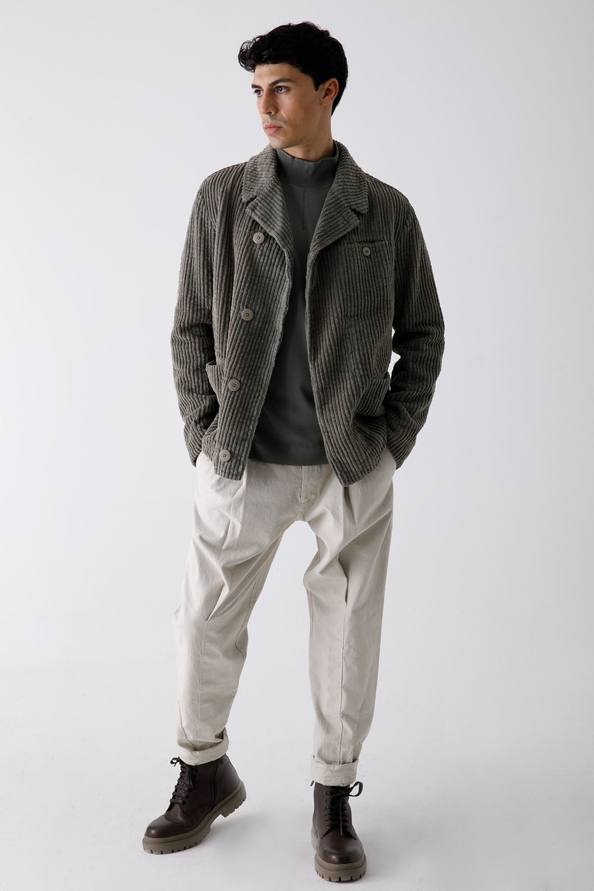 Transit Fitilli Kadife Ceket-Libas Trendy Fashion Store