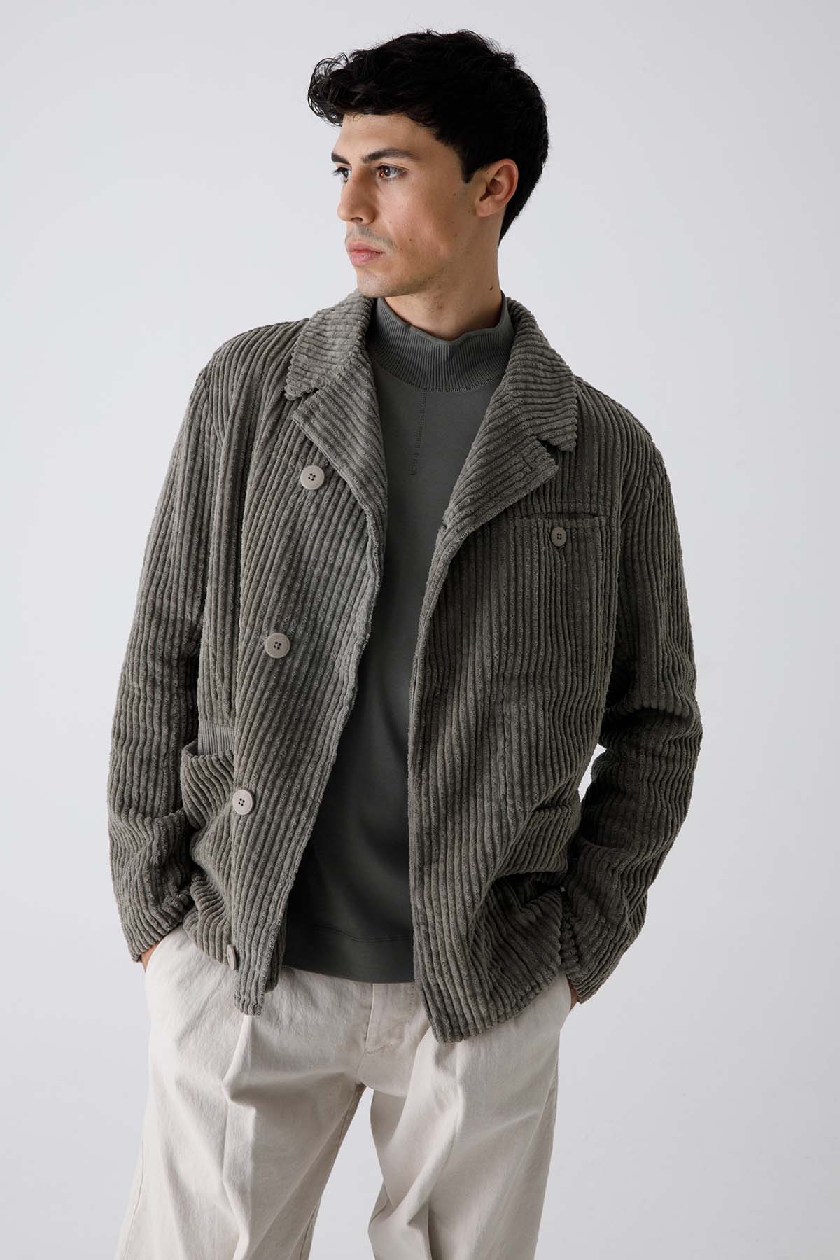 Transit Fitilli Kadife Ceket-Libas Trendy Fashion Store