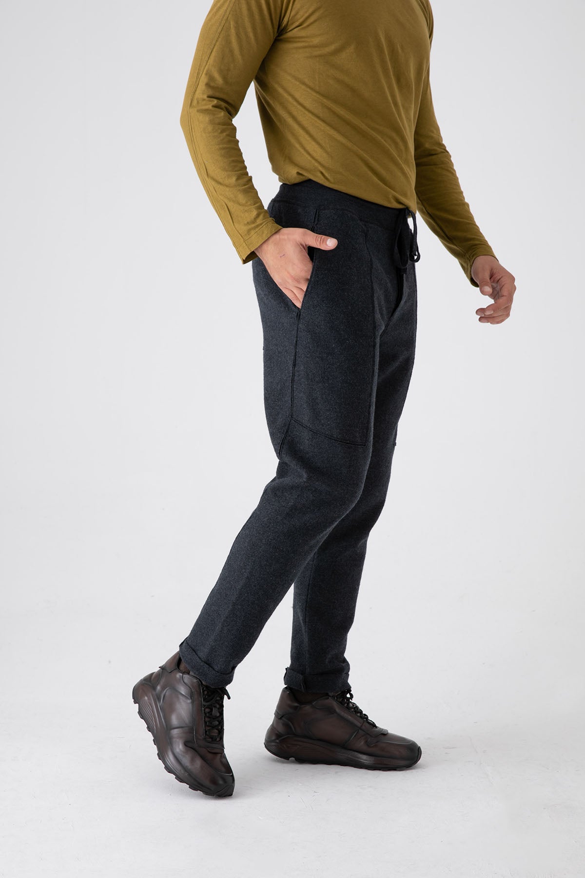 Transit Belden Lastikli Yün Pantolon-Libas Trendy Fashion Store