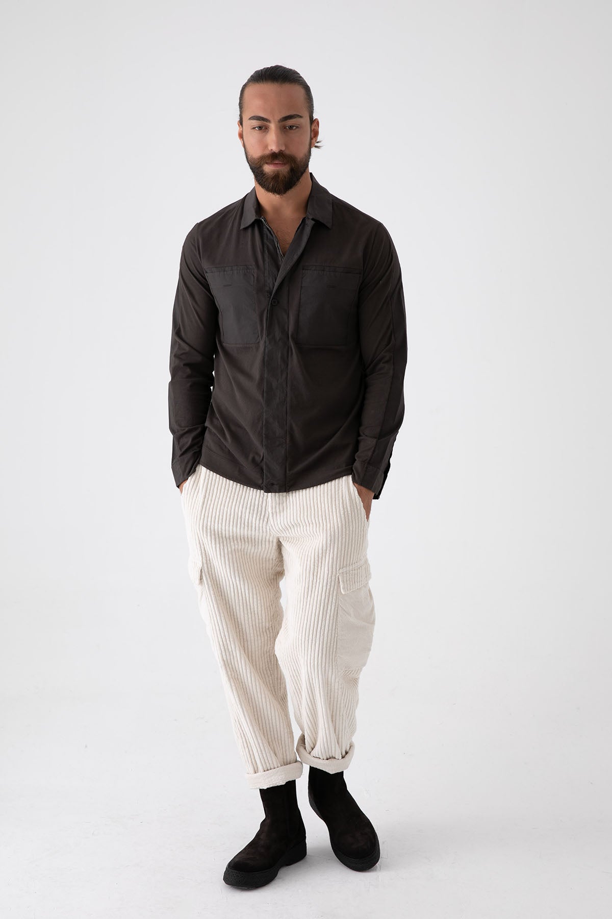 Transit Fermuarlı Streç Gömlek-Libas Trendy Fashion Store