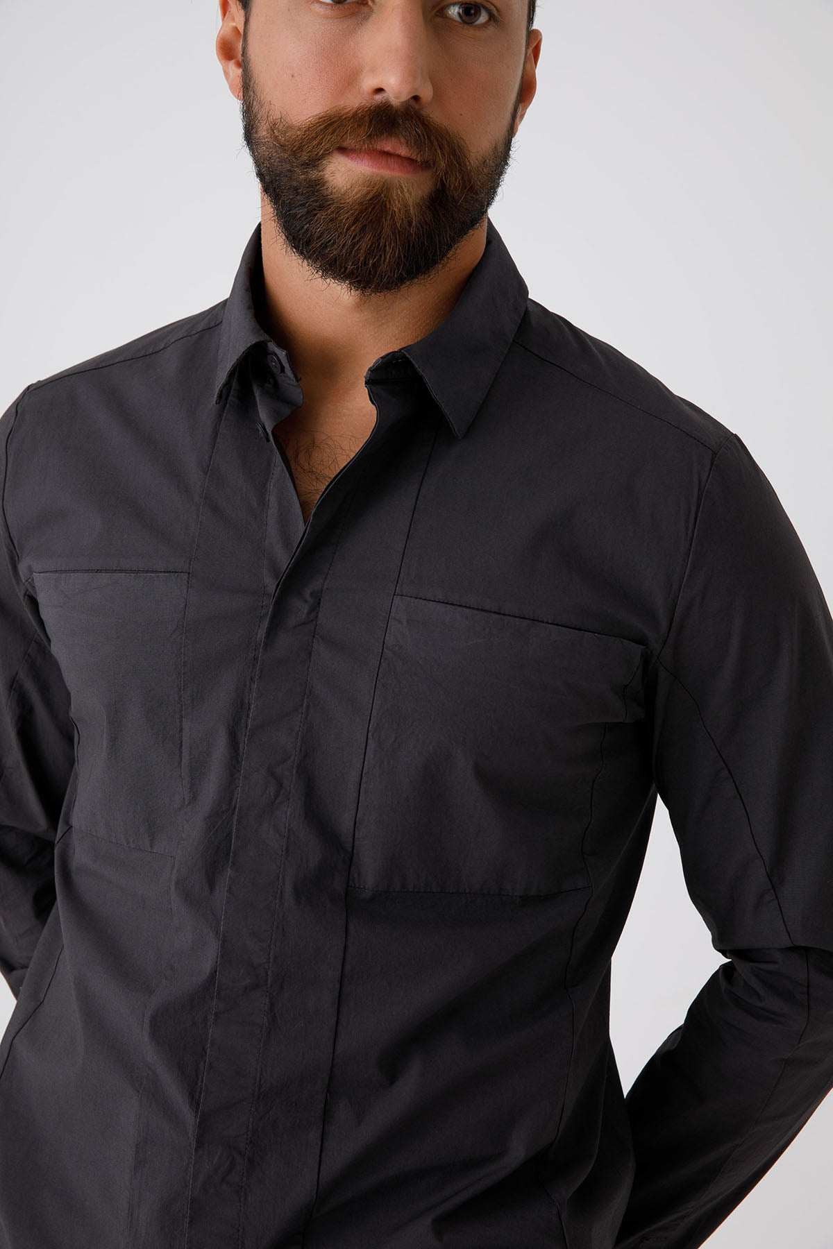 Transit Cep Detaylı Streç Gömlek-Libas Trendy Fashion Store