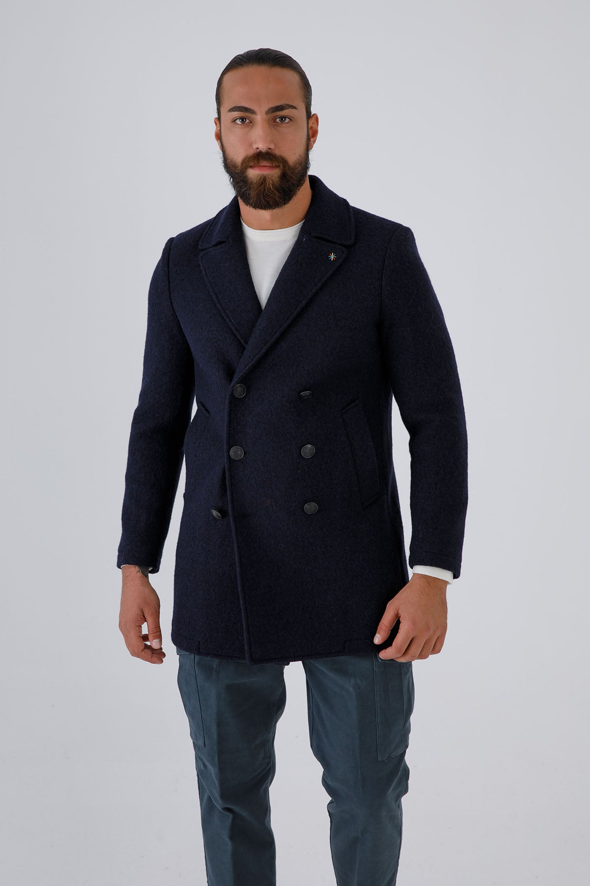 Manuel Ritz Kruvaze Yün Kaban-Libas Trendy Fashion Store