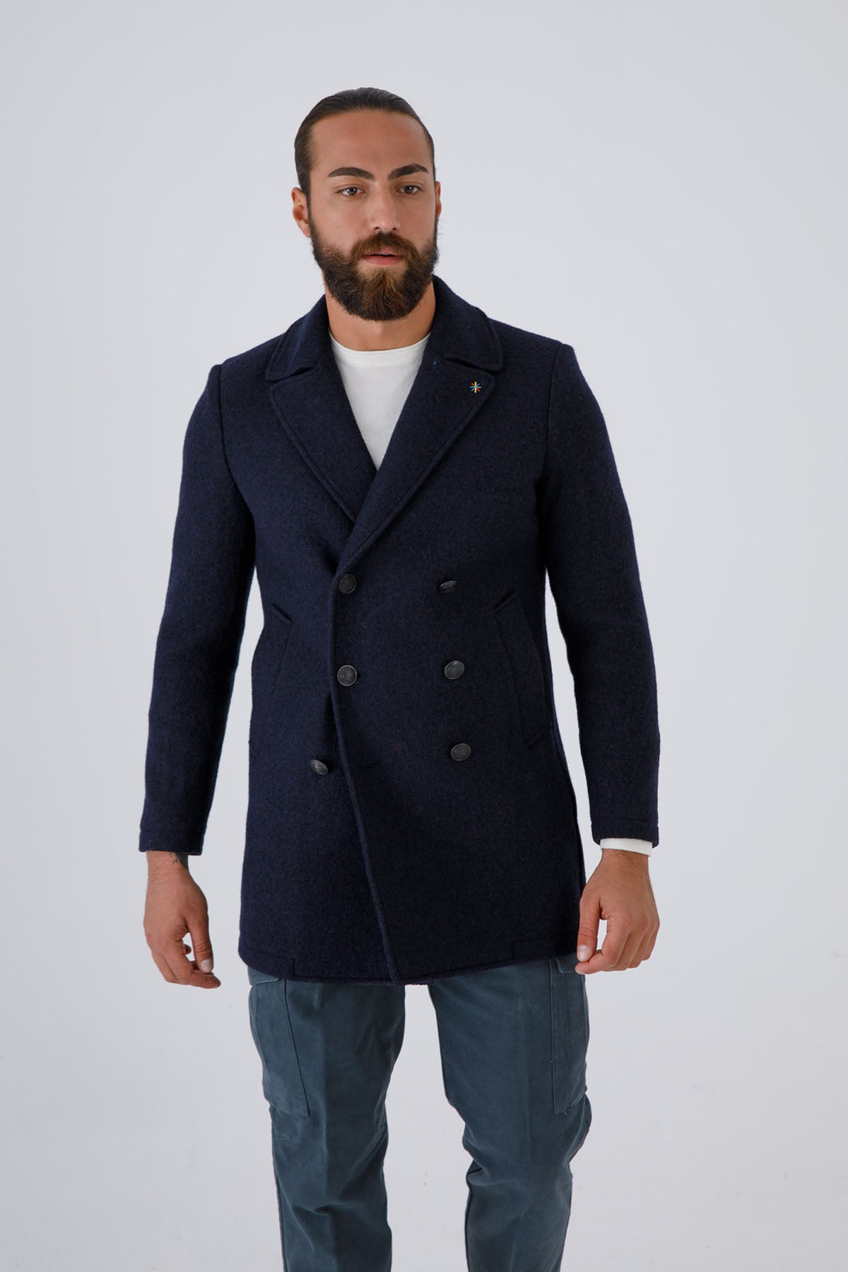 Manuel Ritz Kruvaze Yün Kaban-Libas Trendy Fashion Store