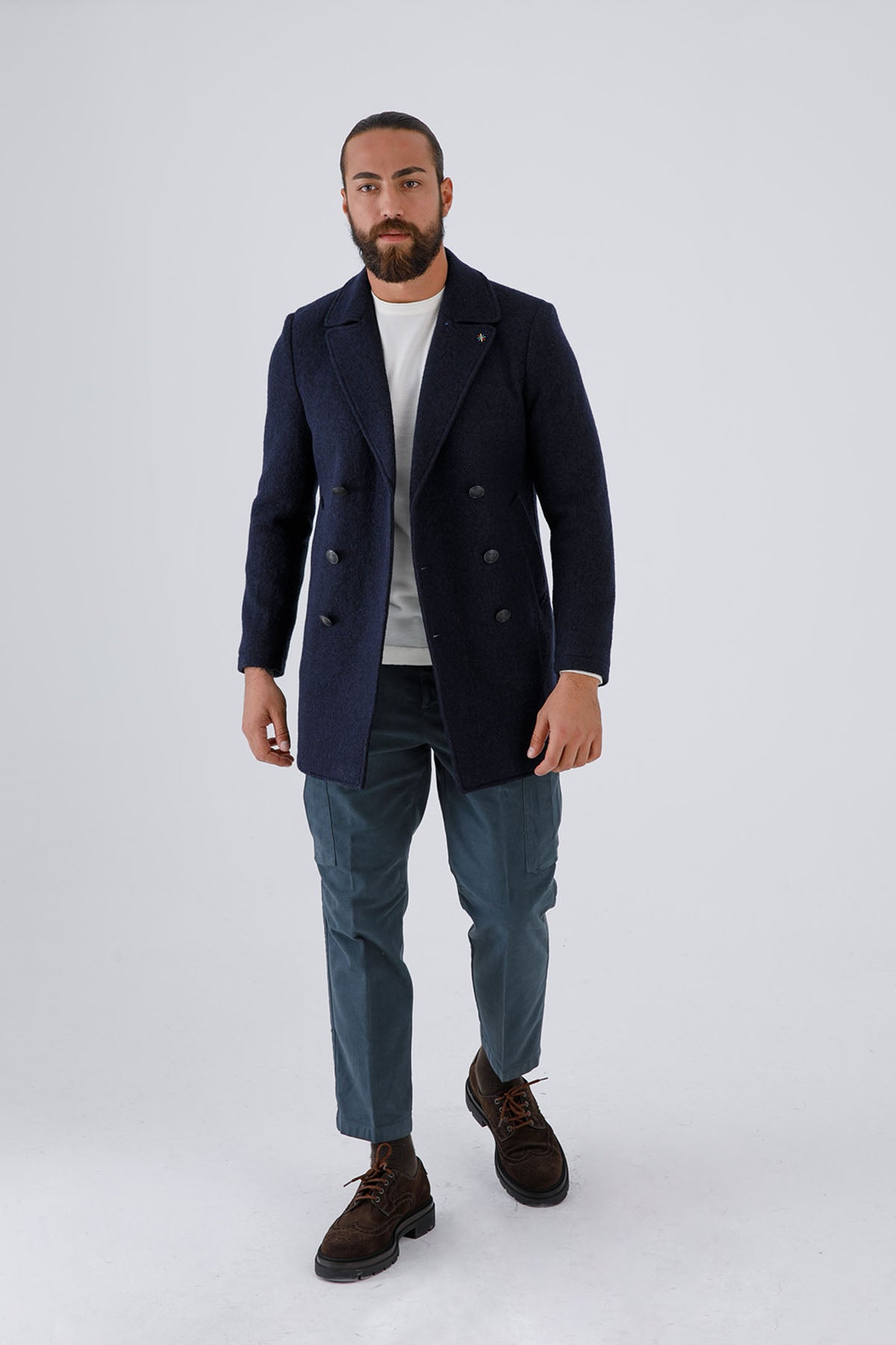 Manuel Ritz Kruvaze Yün Kaban-Libas Trendy Fashion Store