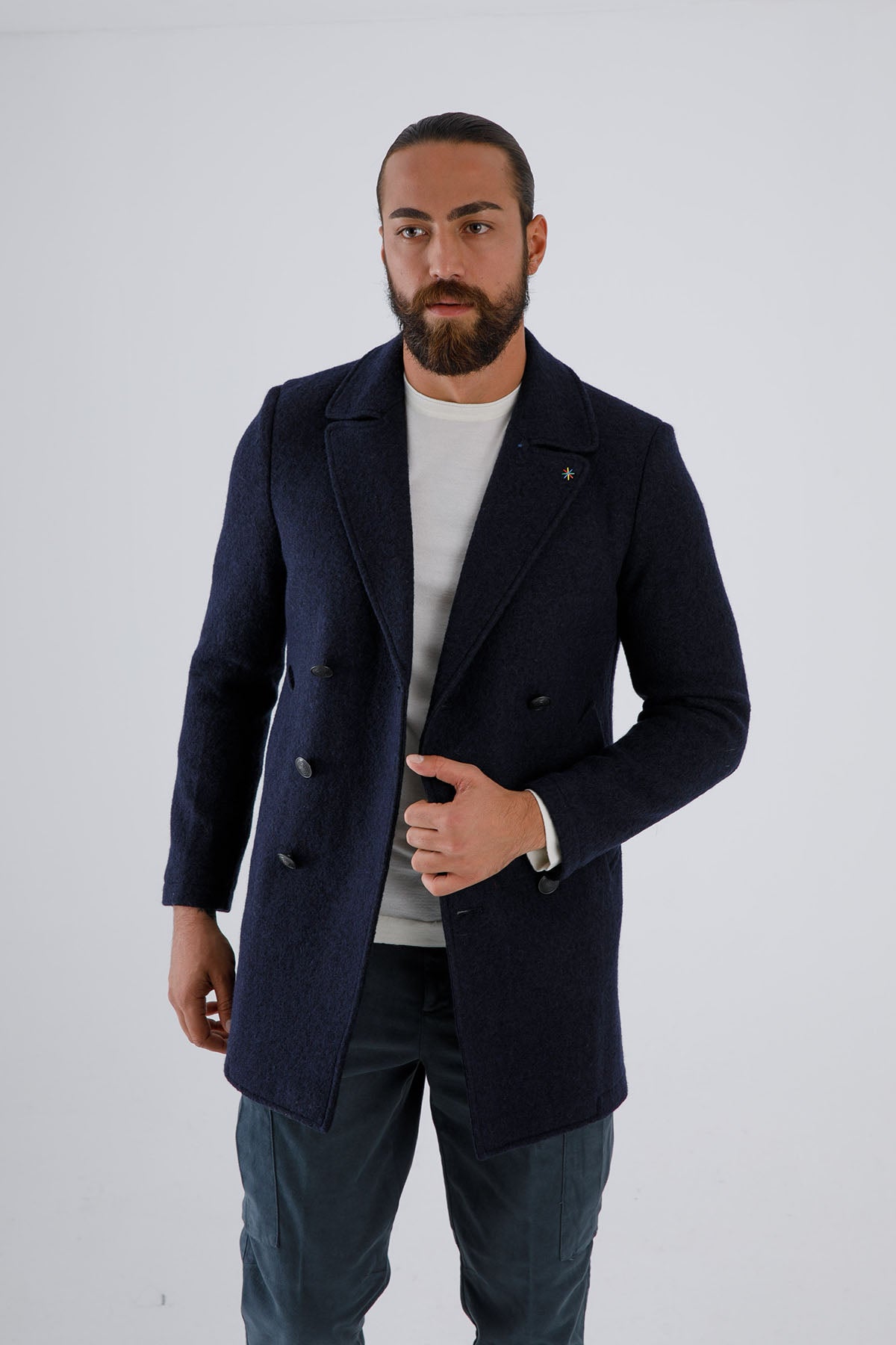 Manuel Ritz Kruvaze Yün Kaban-Libas Trendy Fashion Store