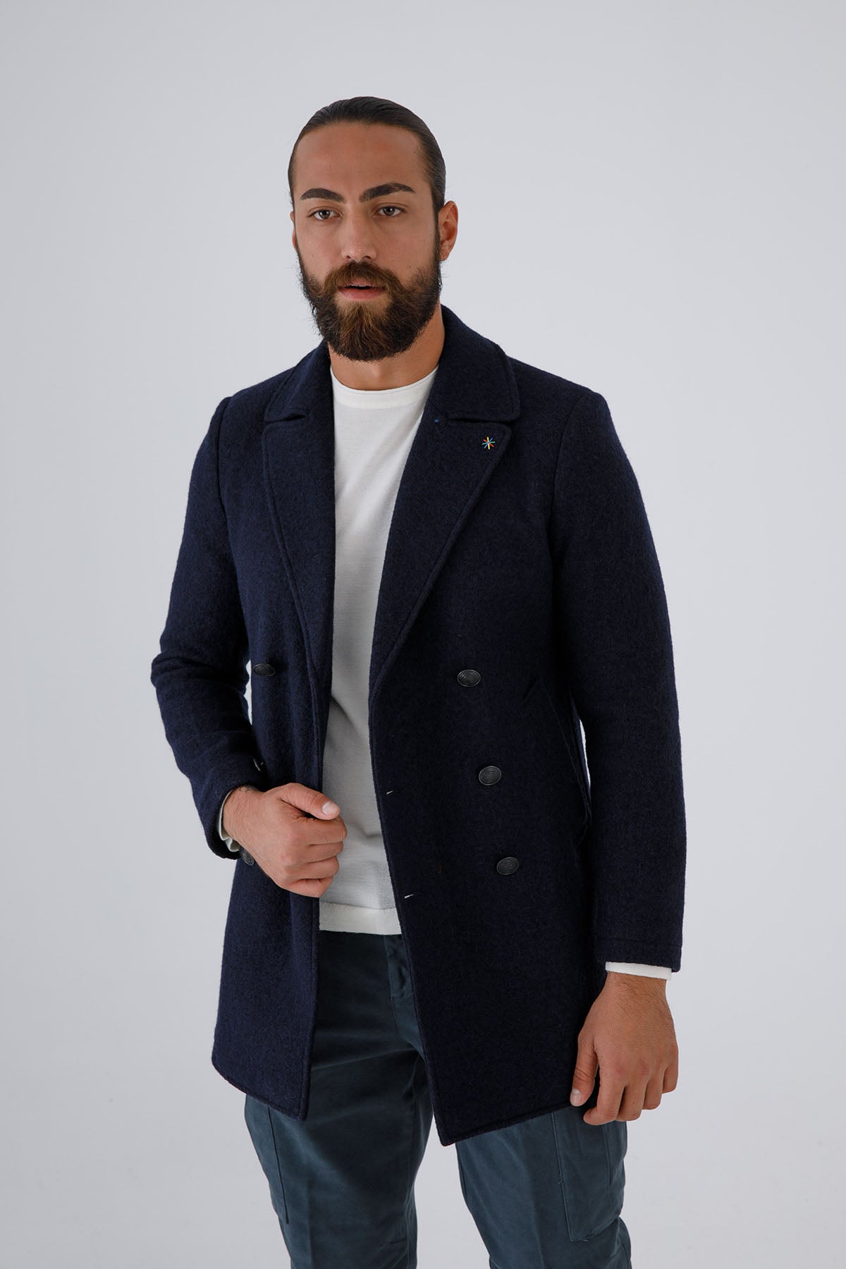 Manuel Ritz Kruvaze Yün Kaban-Libas Trendy Fashion Store