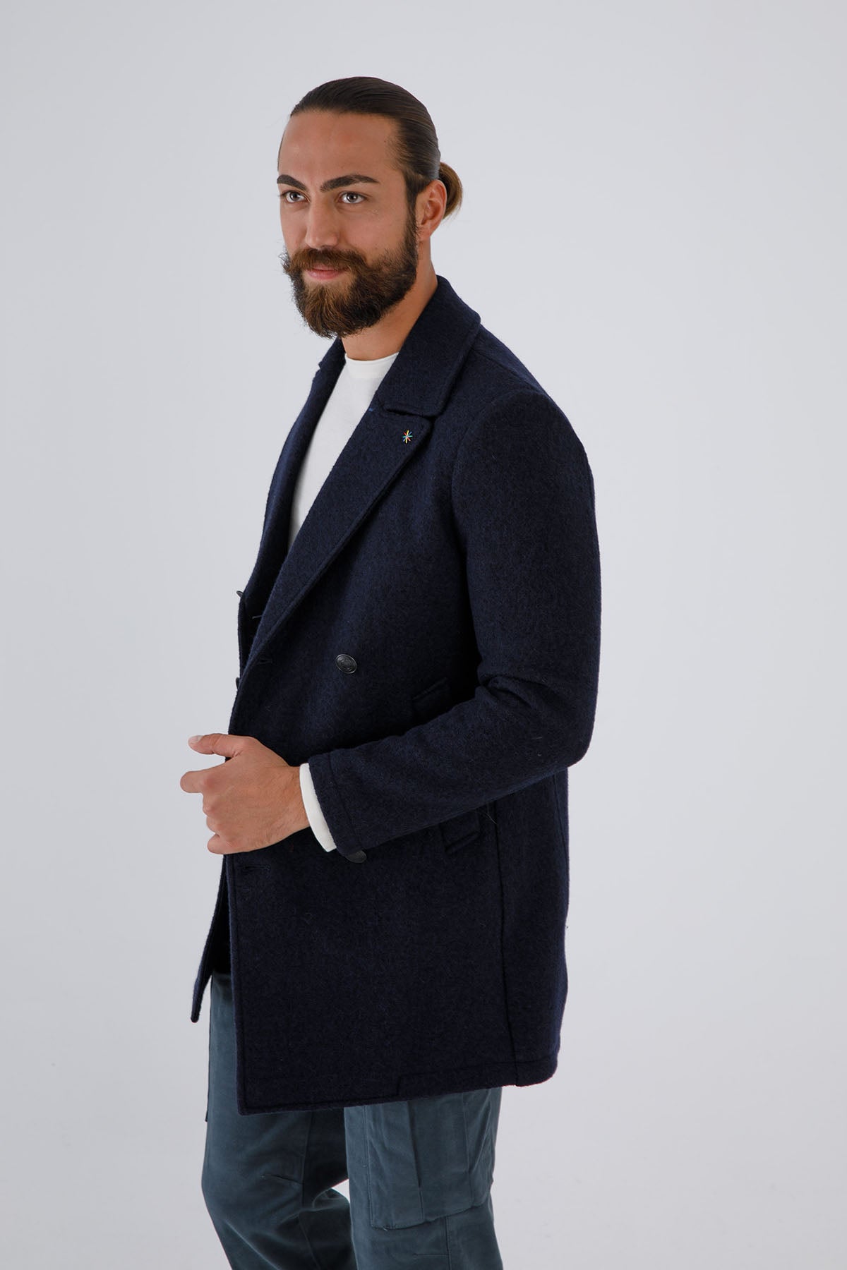 Manuel Ritz Kruvaze Yün Kaban-Libas Trendy Fashion Store