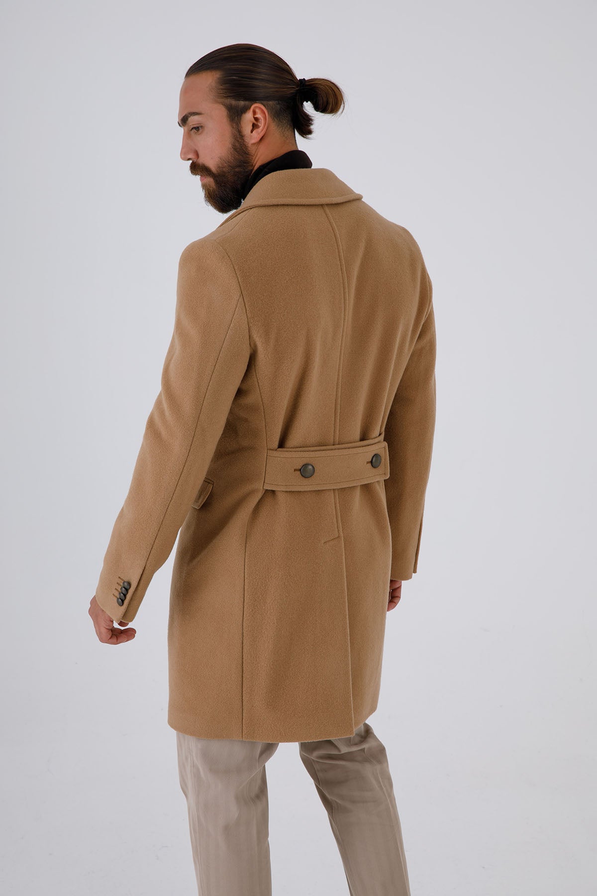 Manuel Ritz Kruvaze Kaşmirli Yün Kaban-Libas Trendy Fashion Store