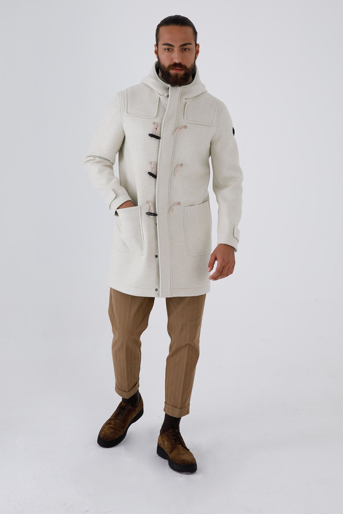 Manuel Ritz Neopren Astarlı Kapüşonlu Çoban Kaban-Libas Trendy Fashion Store