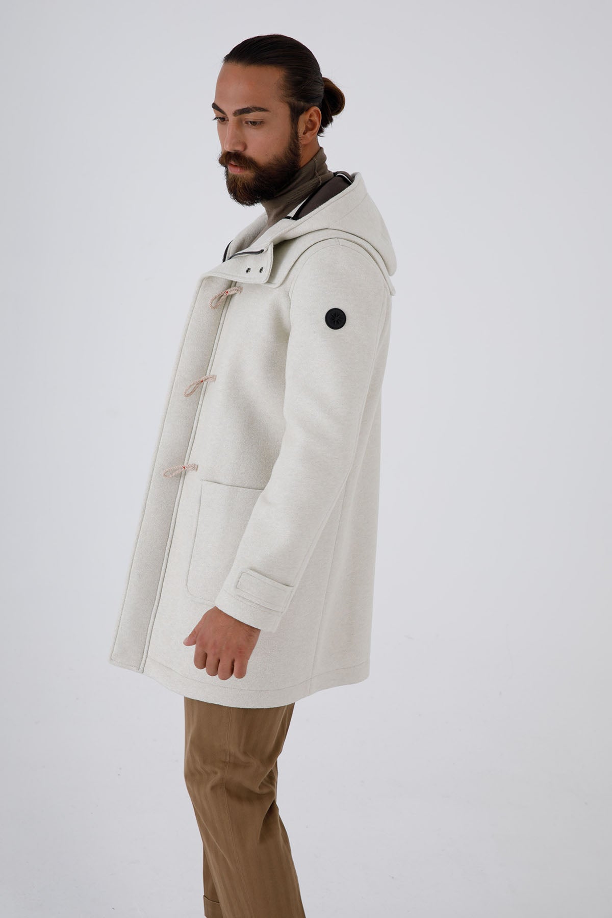 Manuel Ritz Neopren Astarlı Kapüşonlu Çoban Kaban-Libas Trendy Fashion Store