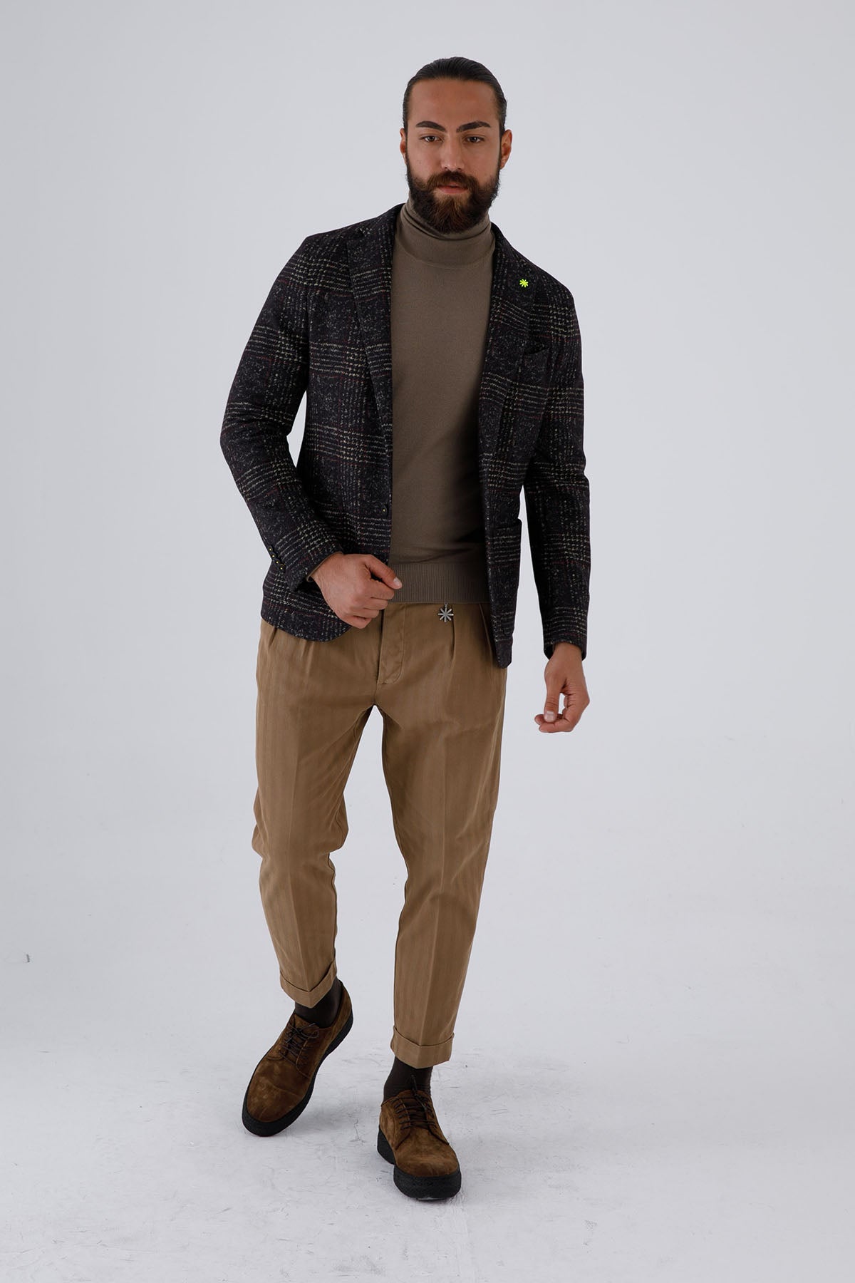 Manuel Ritz Streç Kumaş Ekose Spor Ceket-Libas Trendy Fashion Store