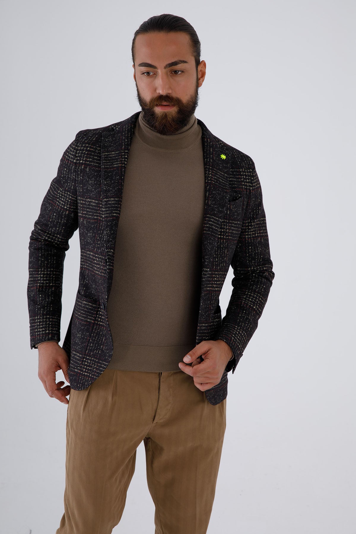 Manuel Ritz Streç Kumaş Ekose Spor Ceket-Libas Trendy Fashion Store