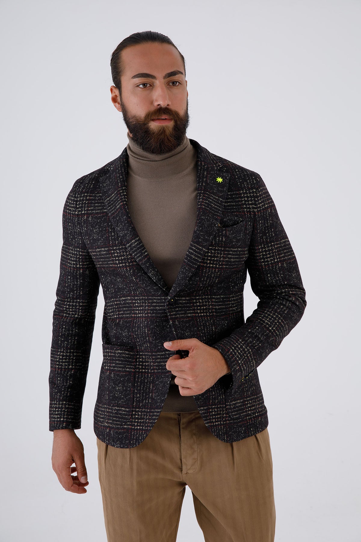 Manuel Ritz Streç Kumaş Ekose Spor Ceket-Libas Trendy Fashion Store