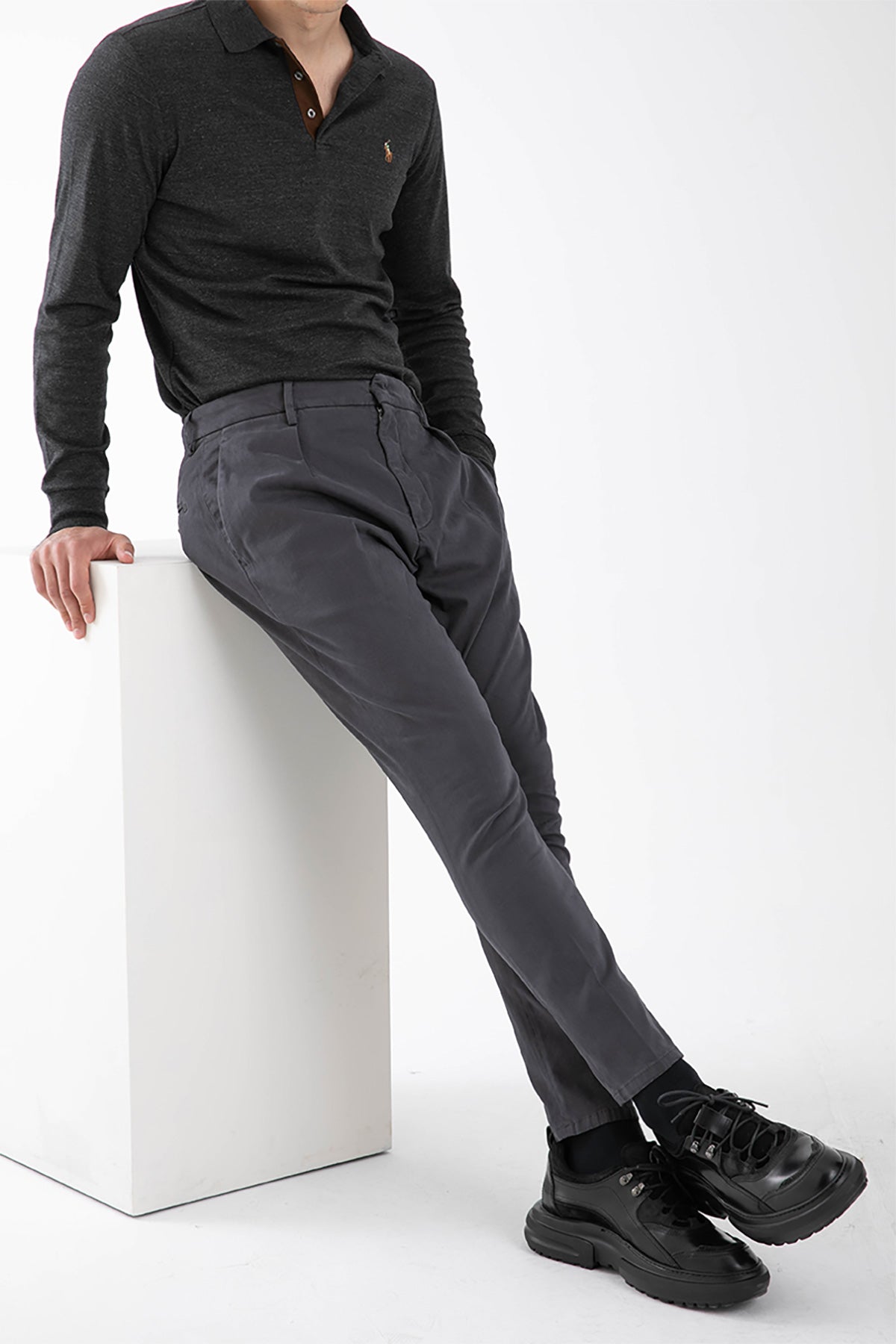 Dondup Tek Pile Slim Baggy Fit Pantolon-Libas Trendy Fashion Store