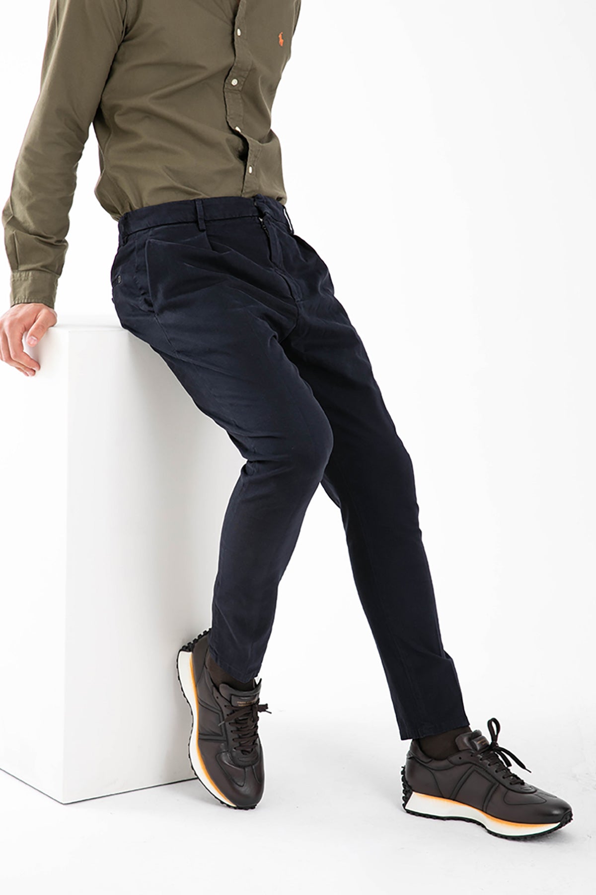 Dondup Tek Pile Slim Baggy Fit Pantolon-Libas Trendy Fashion Store