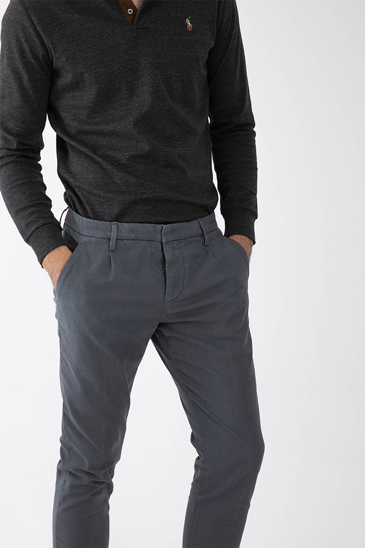 Dondup Tek Pile Slim Baggy Fit Pantolon-Libas Trendy Fashion Store