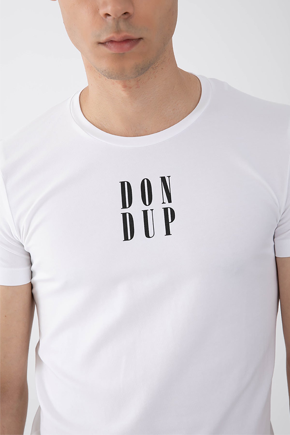 Dondup Yuvarlak Yaka Logolu Streç T-shirt-Libas Trendy Fashion Store