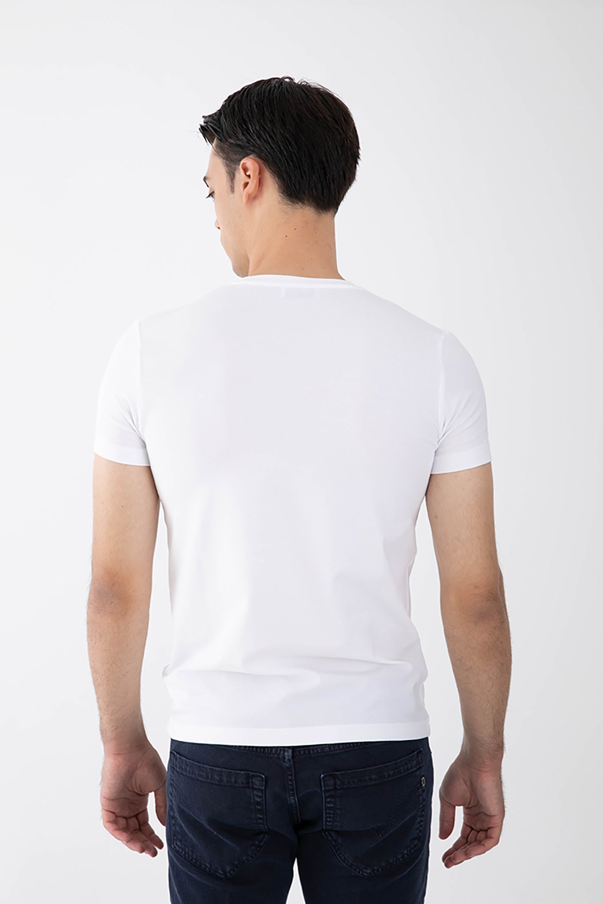 Dondup Yuvarlak Yaka Logolu Streç T-shirt-Libas Trendy Fashion Store