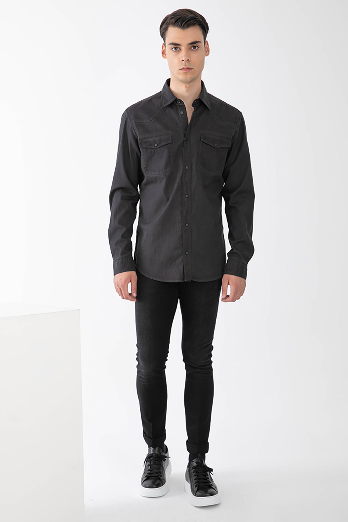 Dondup Regular Fit Cep Detaylı Streç Denim Gömlek-Libas Trendy Fashion Store