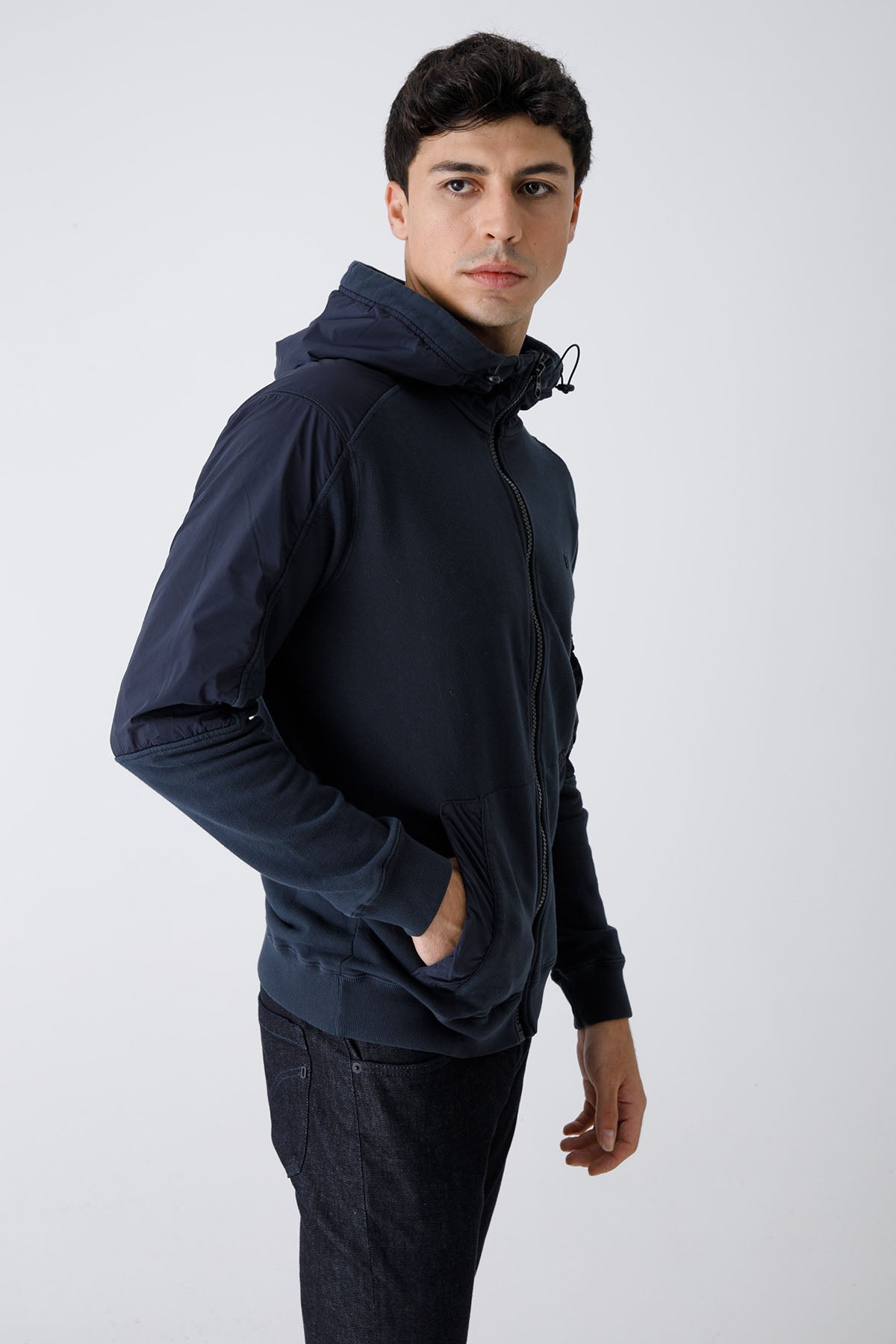 Dondup Kapüşonlu Fermuarlı Sweatshirt Ceket-Libas Trendy Fashion Store