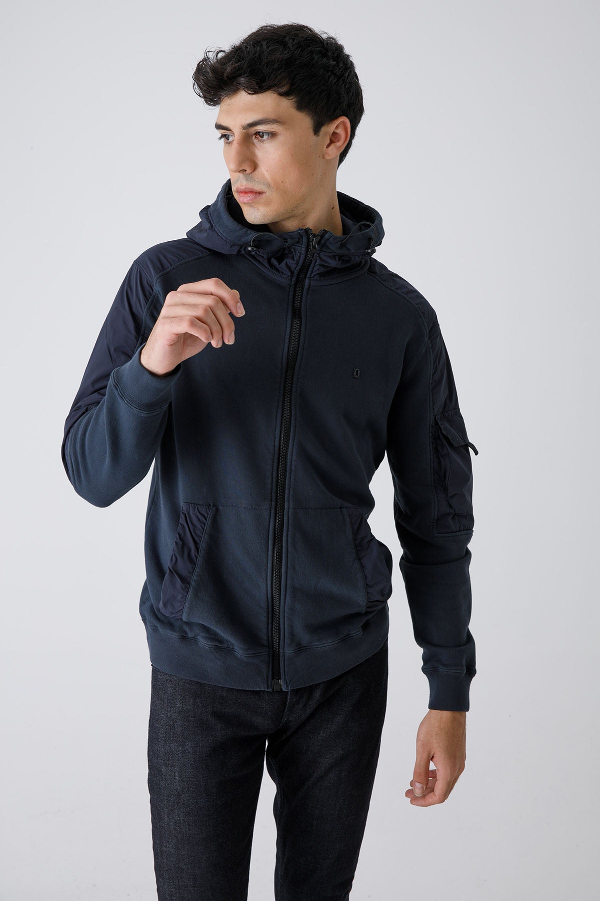 Dondup Kapüşonlu Fermuarlı Sweatshirt Ceket-Libas Trendy Fashion Store