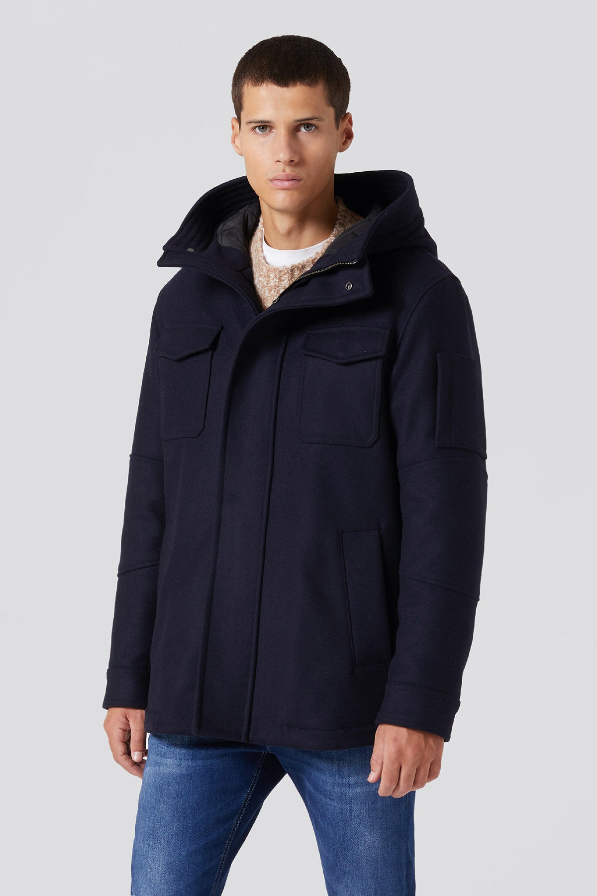 Dondup Cep Detaylı Kaşe Yün Kaban-Libas Trendy Fashion Store