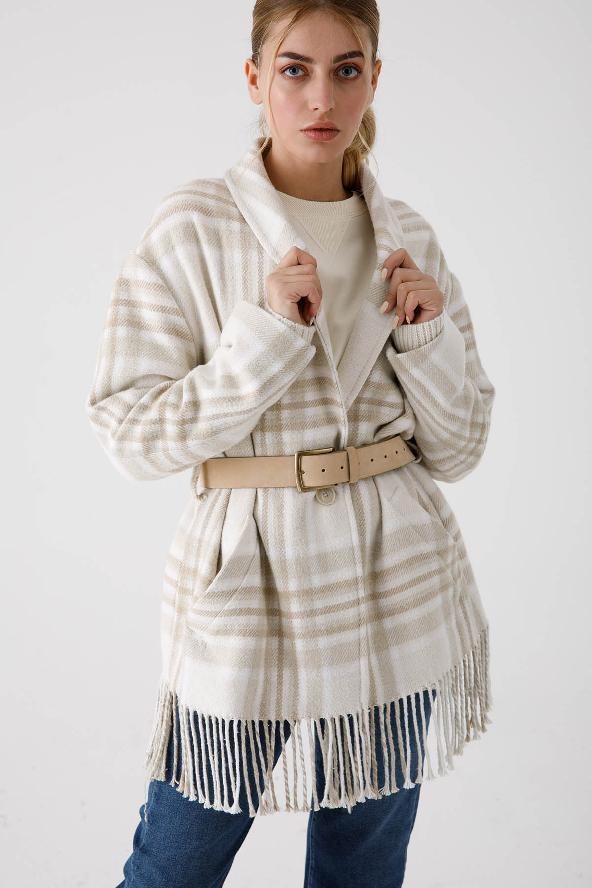 Dondup Kemerli Triko Ceket-Libas Trendy Fashion Store