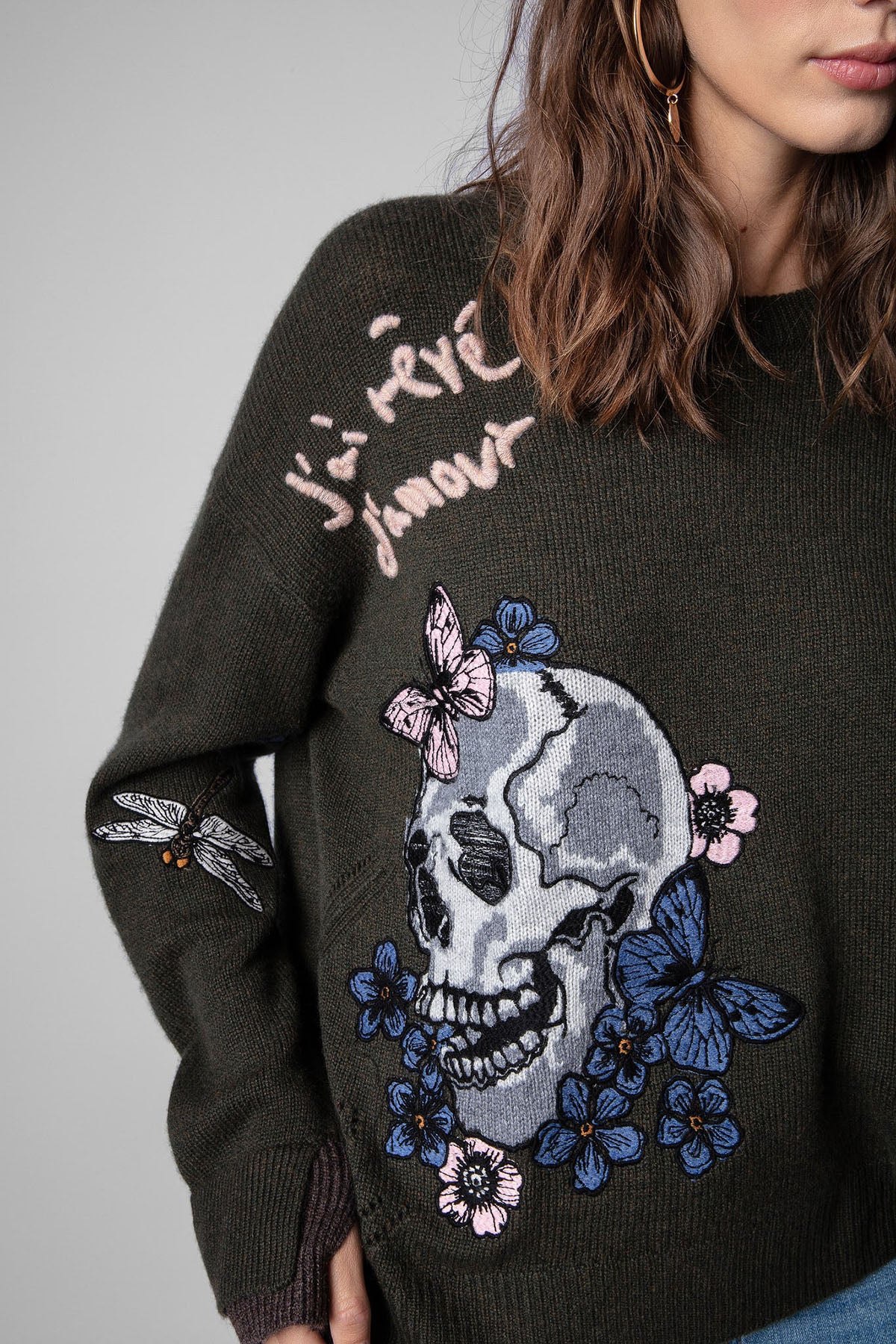 Zadig & Voltaire Geniş Kesim Kaşmir Triko-Libas Trendy Fashion Store