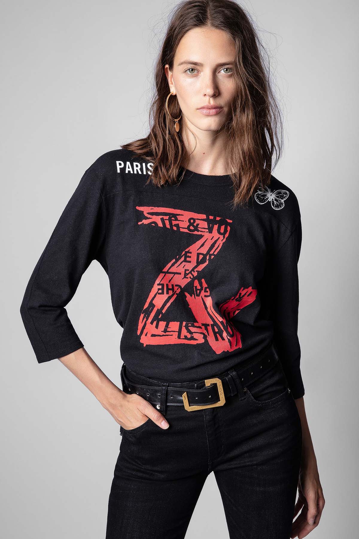 Zadig & Voltaire Baskı Detaylı T-shirt-Libas Trendy Fashion Store