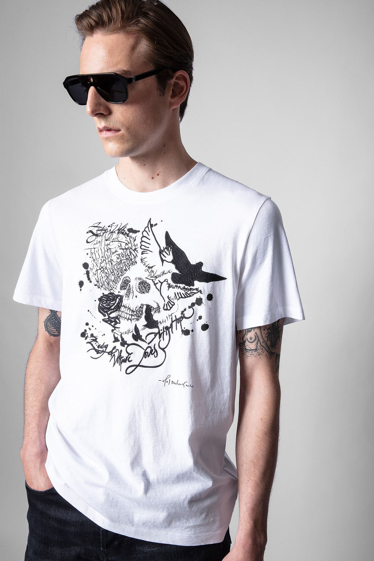 Zadig & Voltaire Nakış Ve Baskılı T-shirt