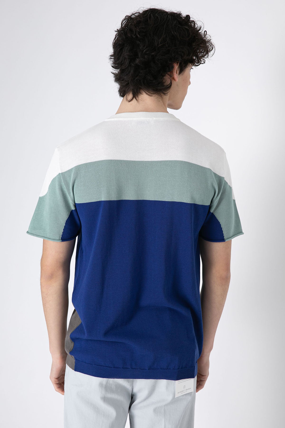 Manifattura İpekli Desenli Örgü T-shirt-Libas Trendy Fashion Store