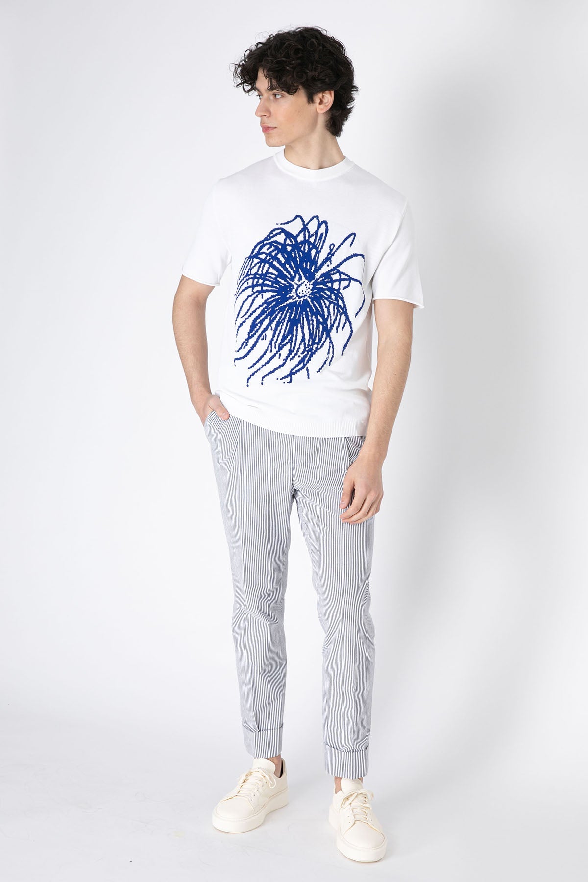 Pantaloni Torino Flicker Tek Pile Çizgili Pantolon-Libas Trendy Fashion Store