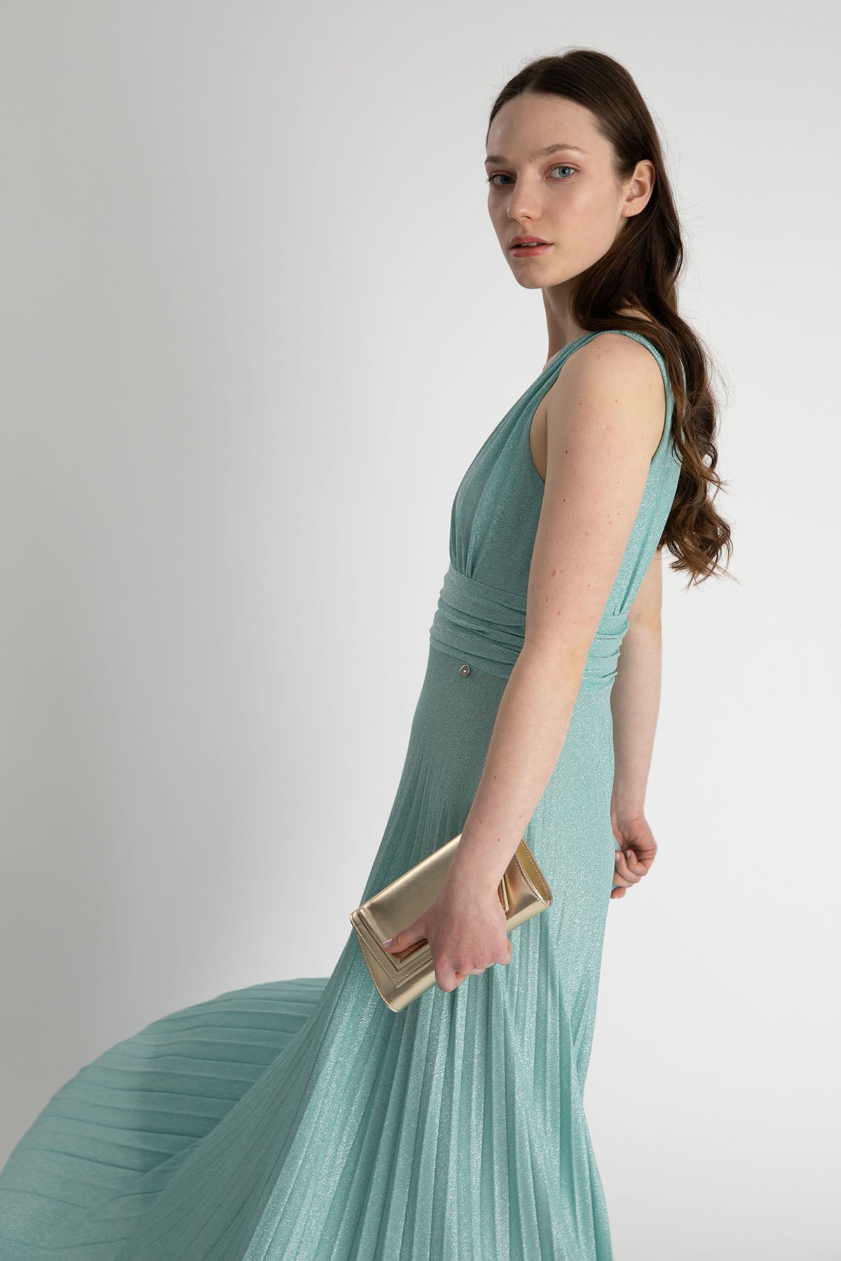 Liu Jo Piliseli Maxi Abiye Elbise-Libas Trendy Fashion Store