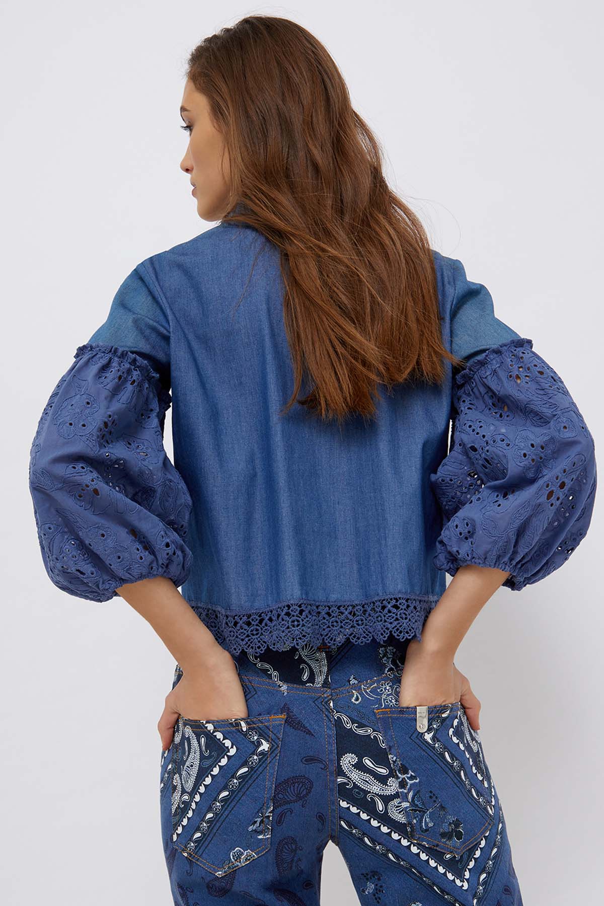 Liu Jo Klasik Yaka Fistolu Balon Kol Gömlek-Libas Trendy Fashion Store