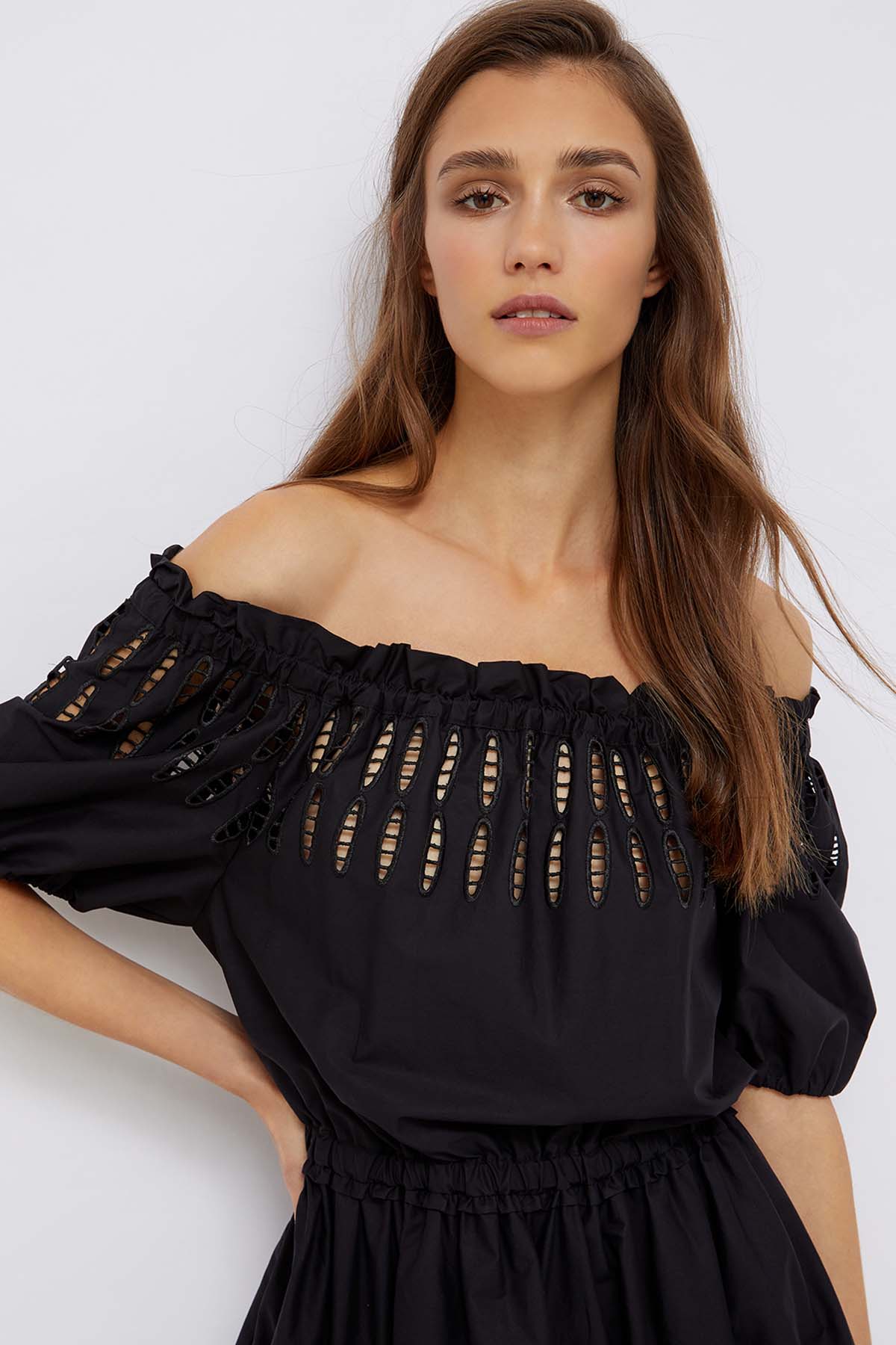 Liu Jo Fistolu Straplez Mini Elbise-Libas Trendy Fashion Store