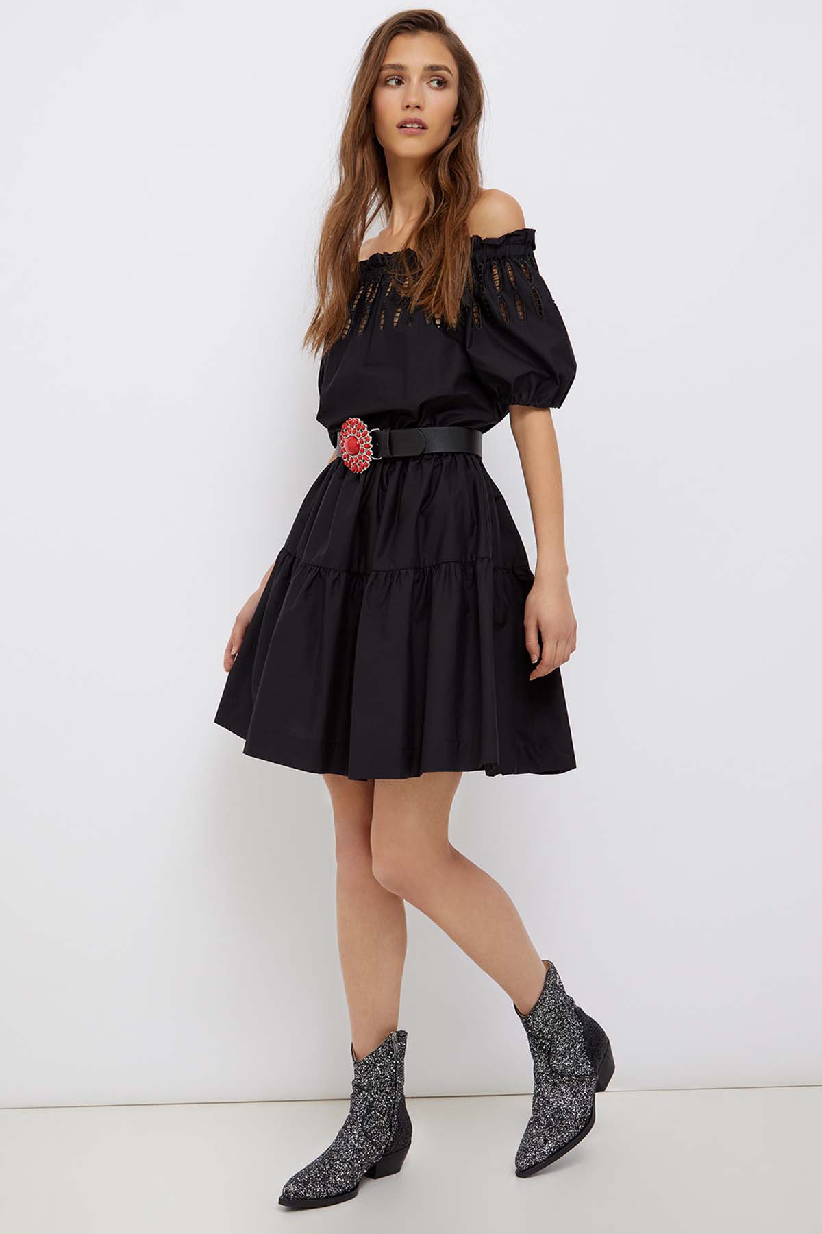 Liu Jo Fistolu Straplez Mini Elbise-Libas Trendy Fashion Store