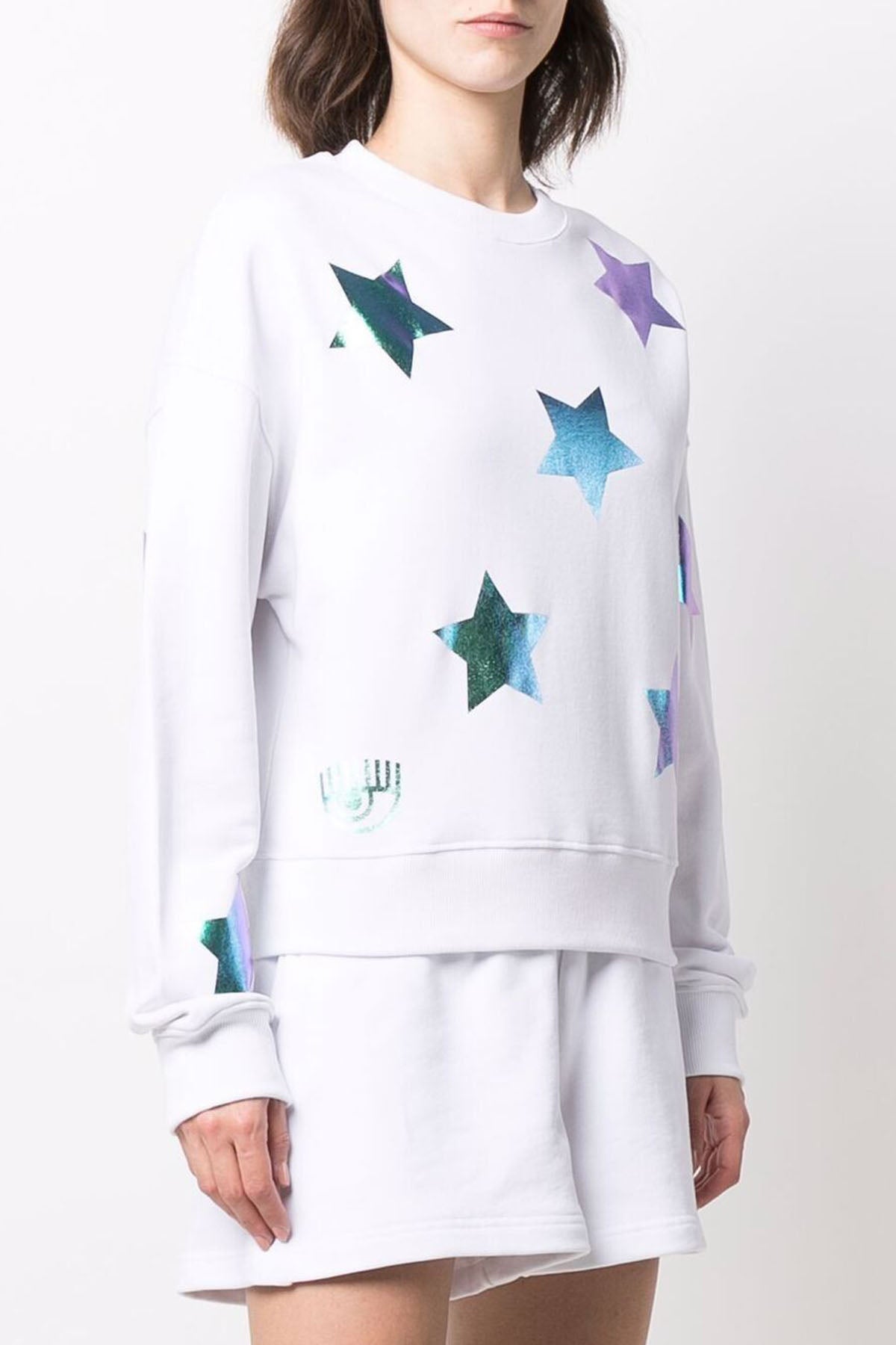 Chiara Ferragni Geniş Kesim Yıldız Logolu Sweatshirt-Libas Trendy Fashion Store