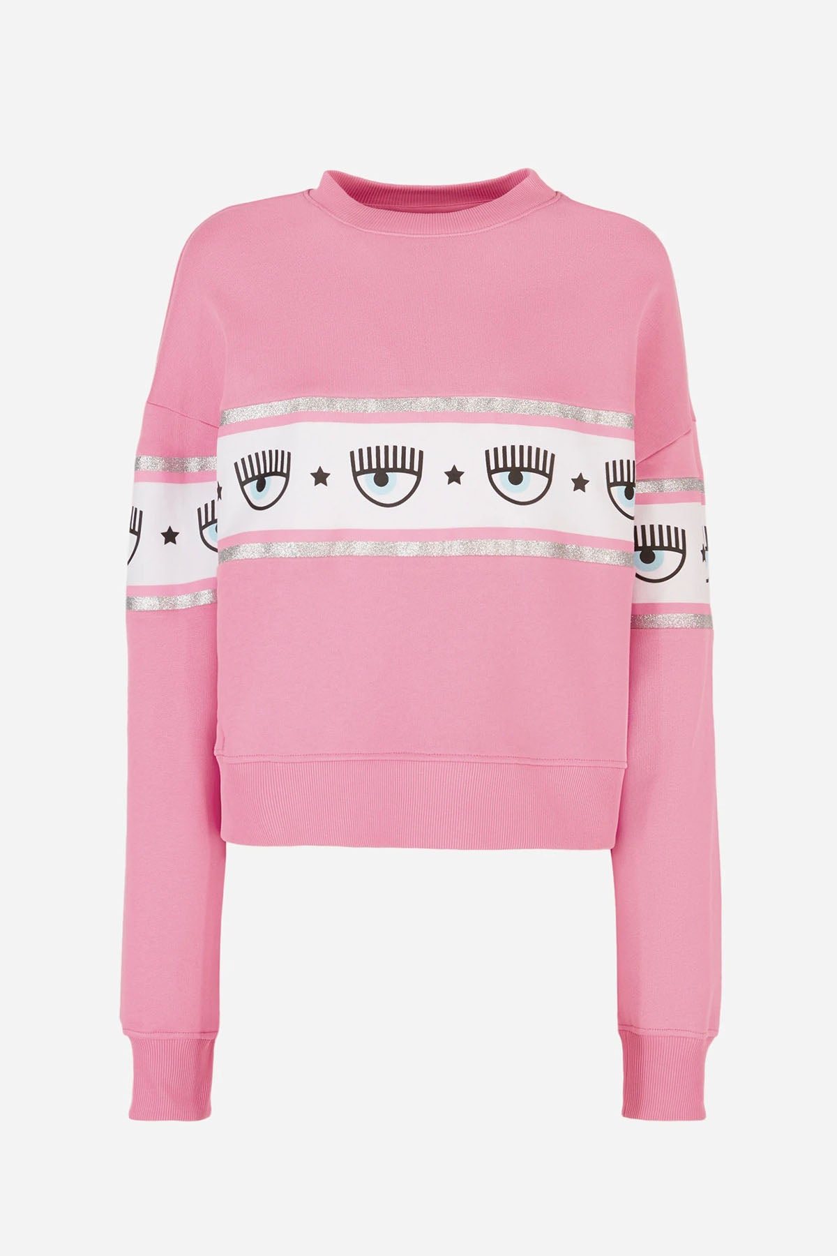 Chiara Ferragni Göz Logolu Yuvarlak Yaka Sweatshirt-Libas Trendy Fashion Store