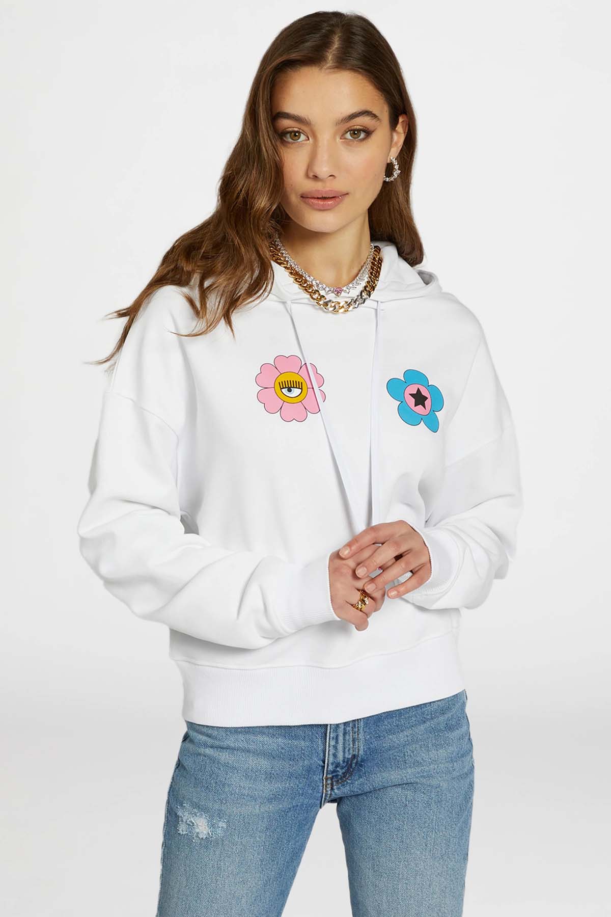Chiara Ferragni Logolu Kapüşonlu Sweatshirt-Libas Trendy Fashion Store