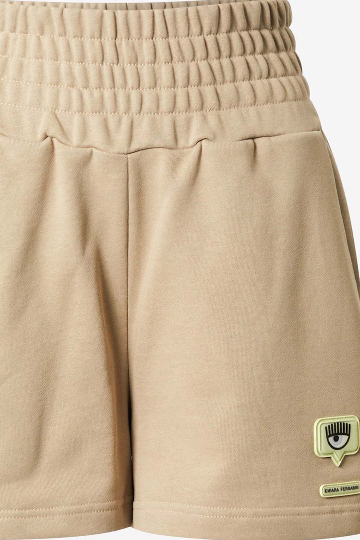 Chiara Ferragni Beli Lastikli Yüksek Bel Logolu Şort-Libas Trendy Fashion Store