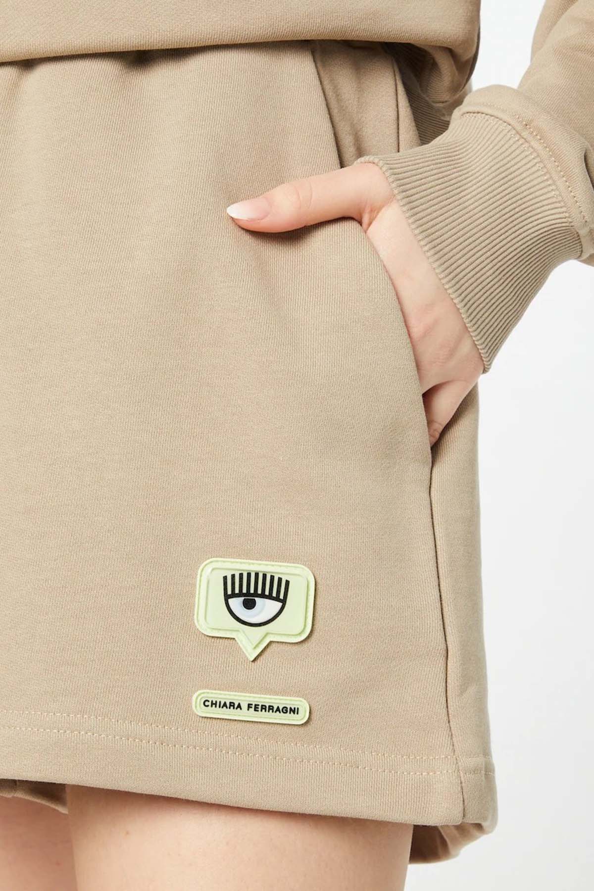 Chiara Ferragni Beli Lastikli Yüksek Bel Logolu Şort-Libas Trendy Fashion Store