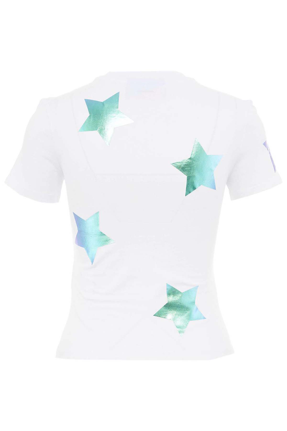 Chiara Ferragni Yıldızlı Yuvarlak Yaka T-shirt-Libas Trendy Fashion Store