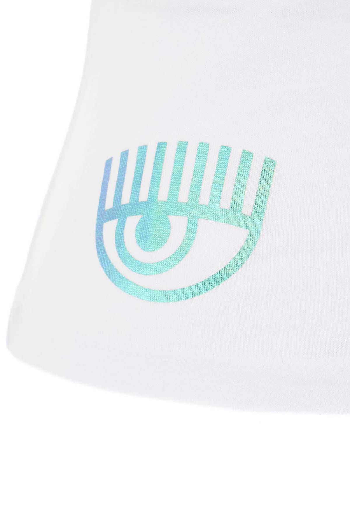 Chiara Ferragni Yıldızlı Yuvarlak Yaka T-shirt-Libas Trendy Fashion Store