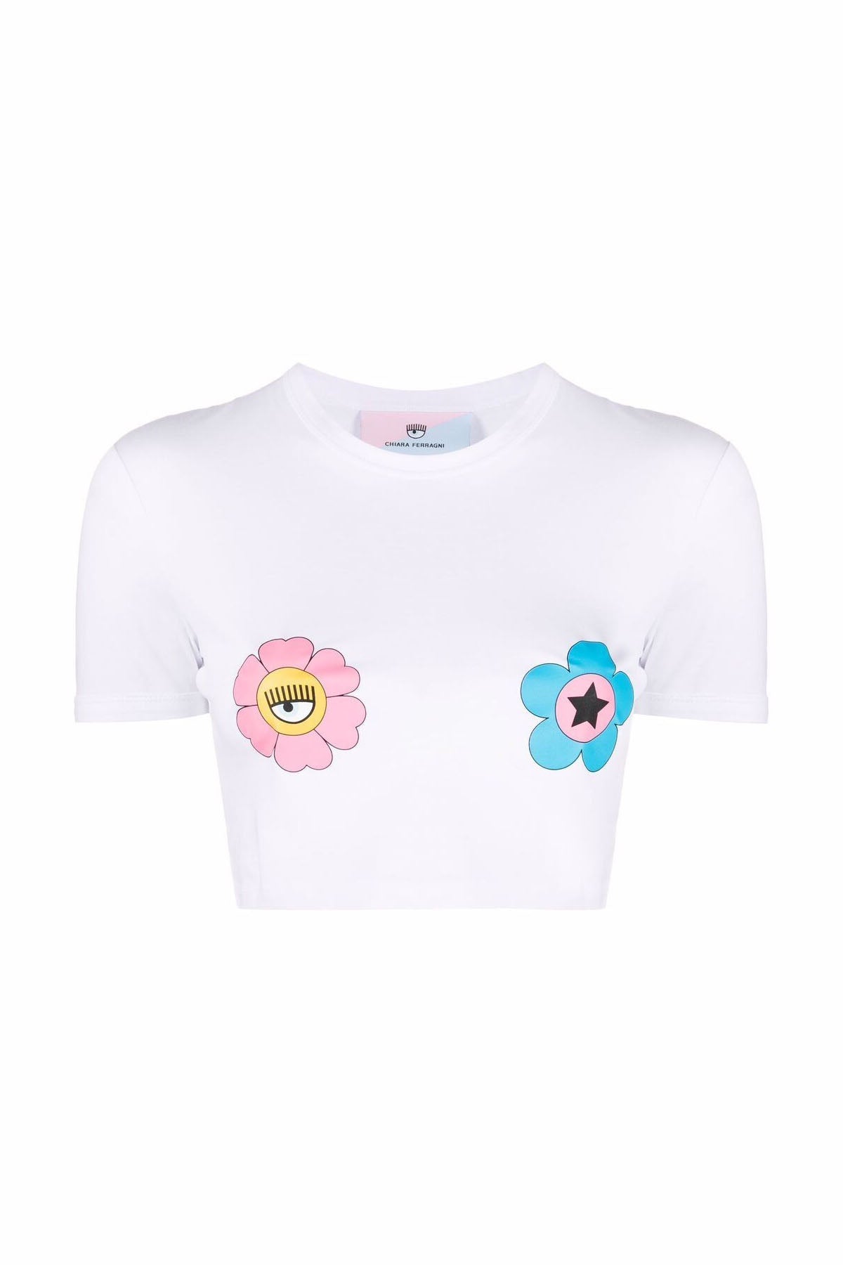 Chiara Ferragni Logolu Crop T-shirt-Libas Trendy Fashion Store