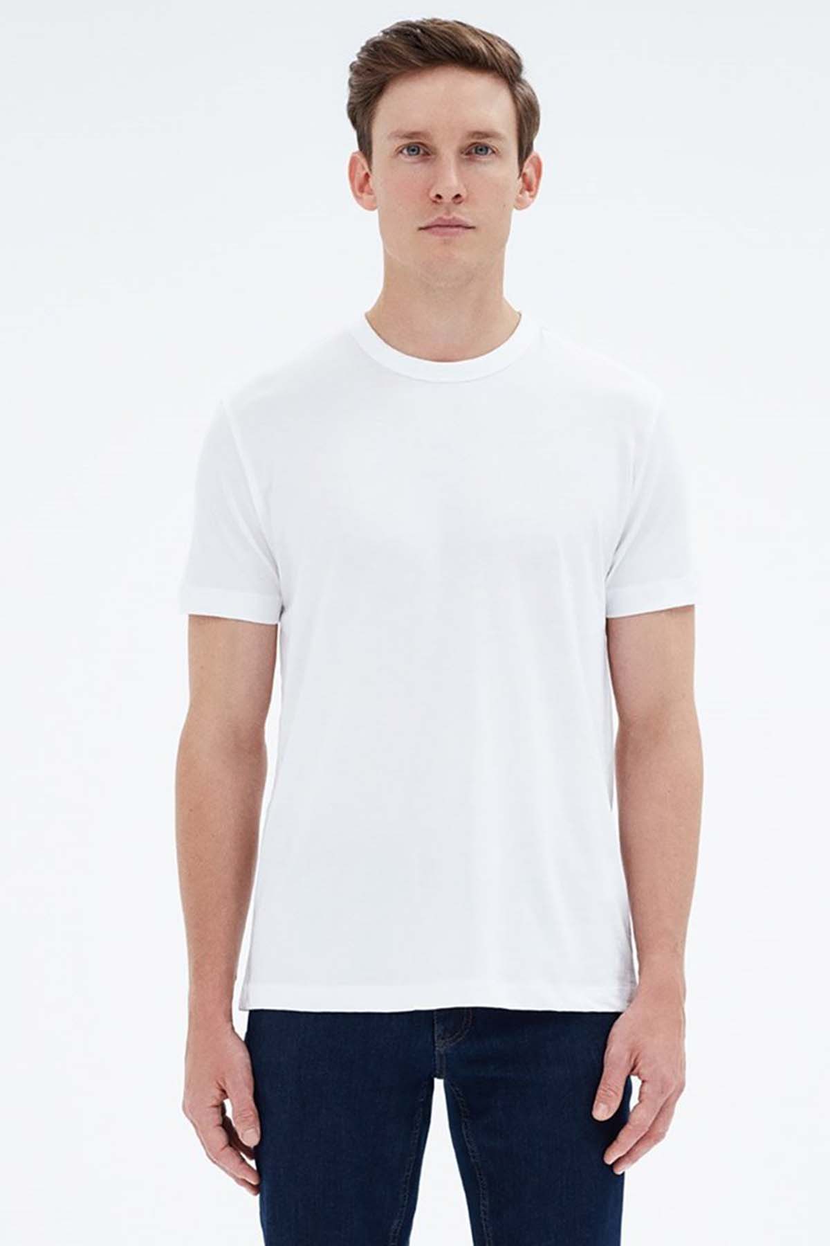 Bluemint Ricci Yuvarlak Yaka Pima Cotton T-shirt-Libas Trendy Fashion Store