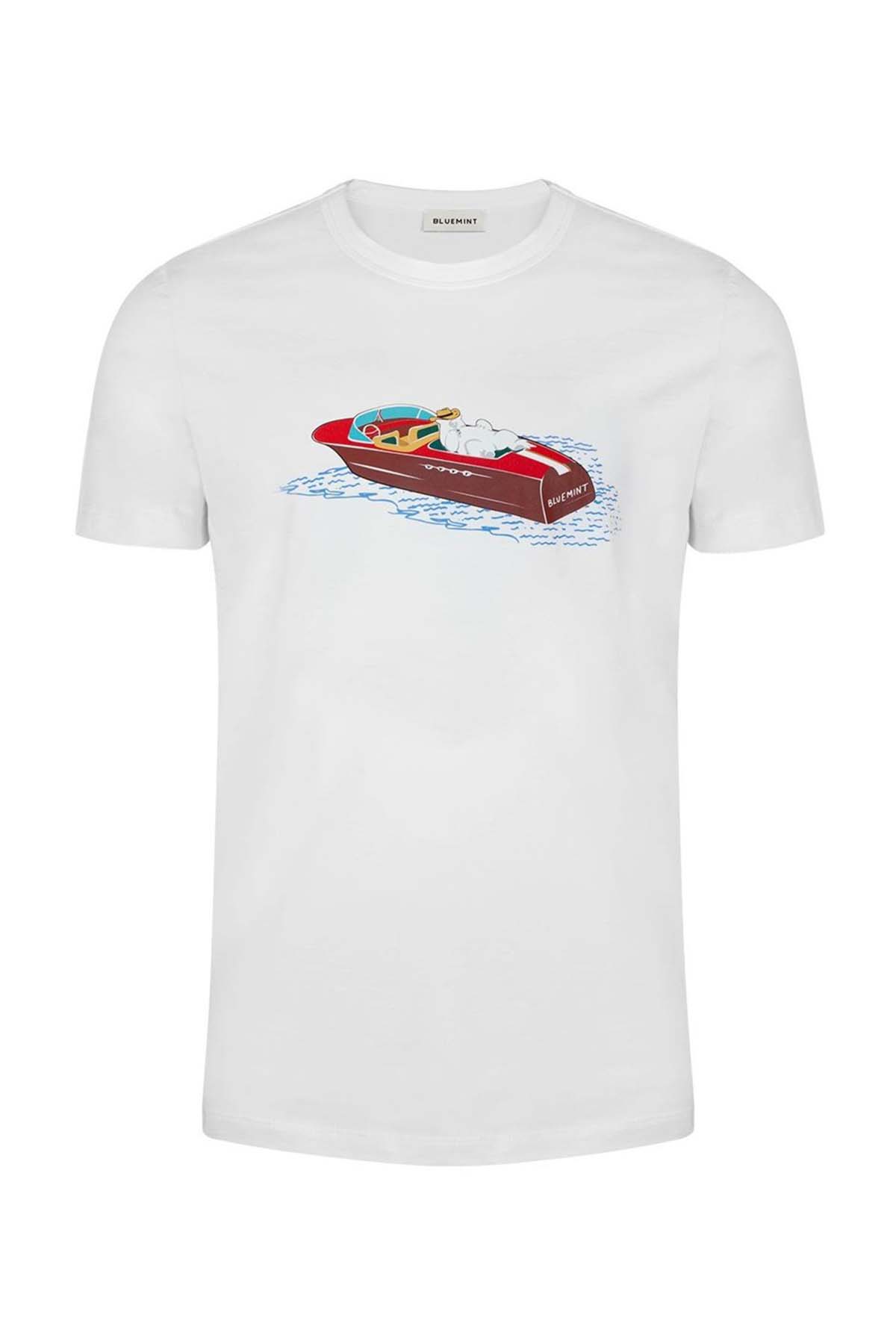 Bluemint Ricci Riva Bear Logolu T-shirt-Libas Trendy Fashion Store