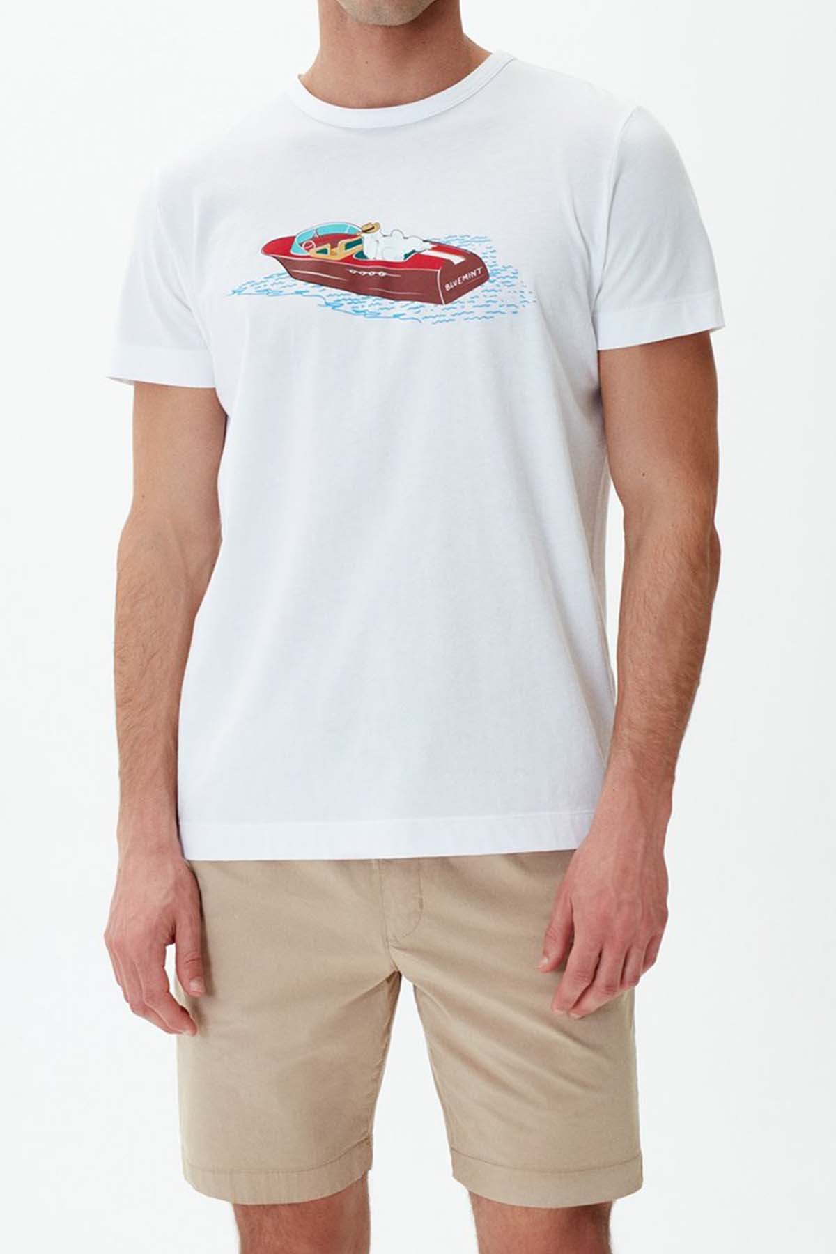 Bluemint Ricci Riva Bear Logolu T-shirt-Libas Trendy Fashion Store