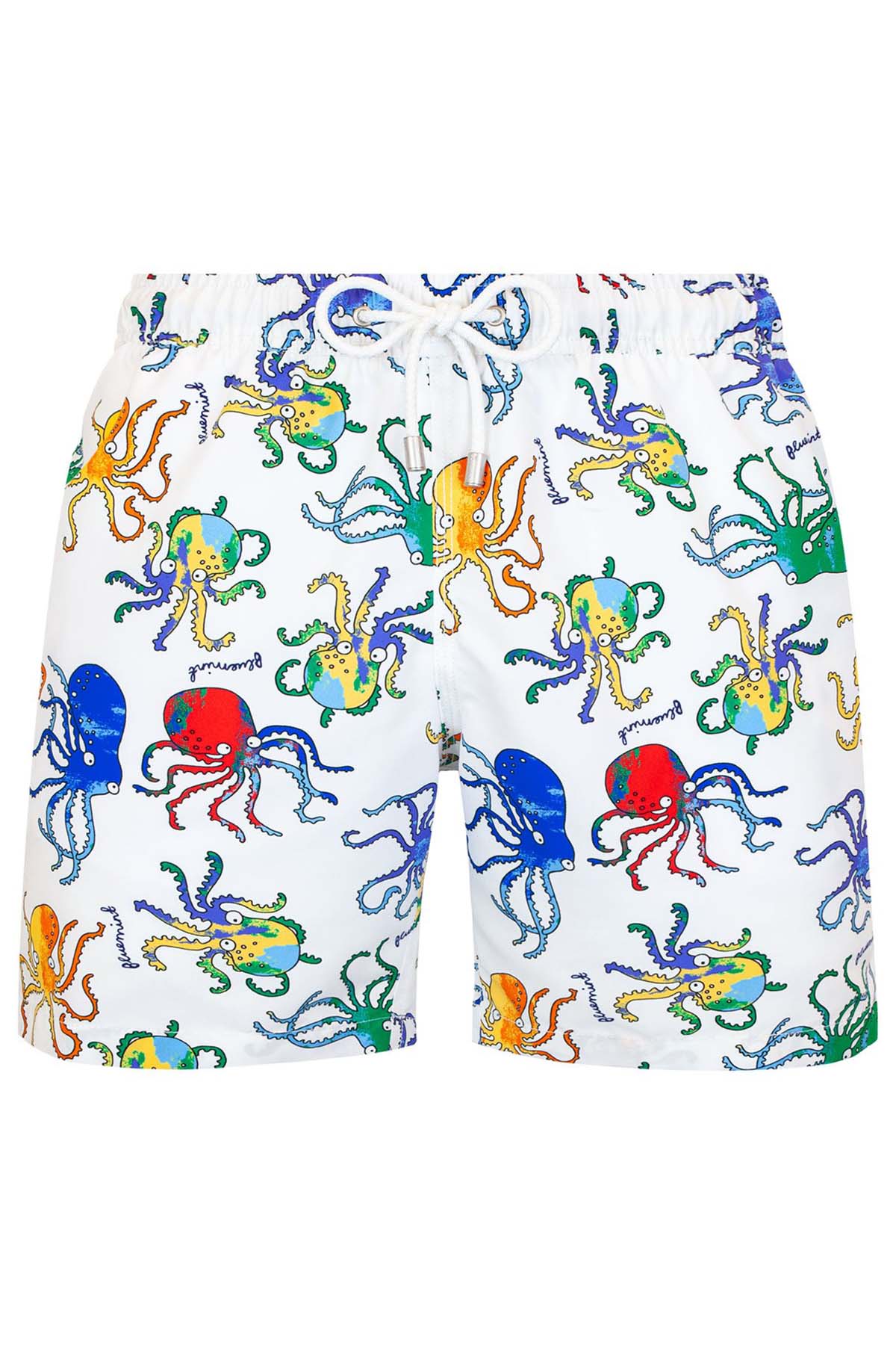 Bluemint Arthus White Octopus Şort Mayo-Libas Trendy Fashion Store